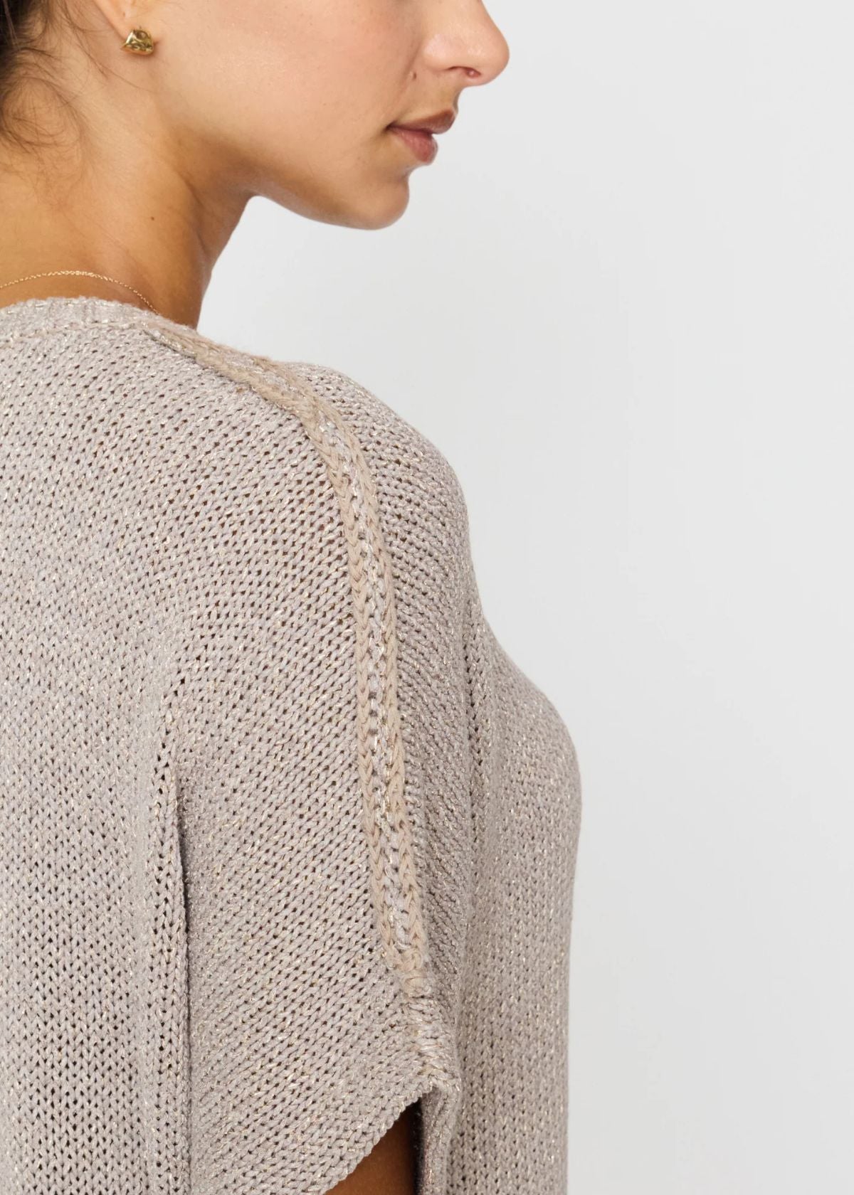 BROCHU WALKER Gaia Knit Top - Moonstone