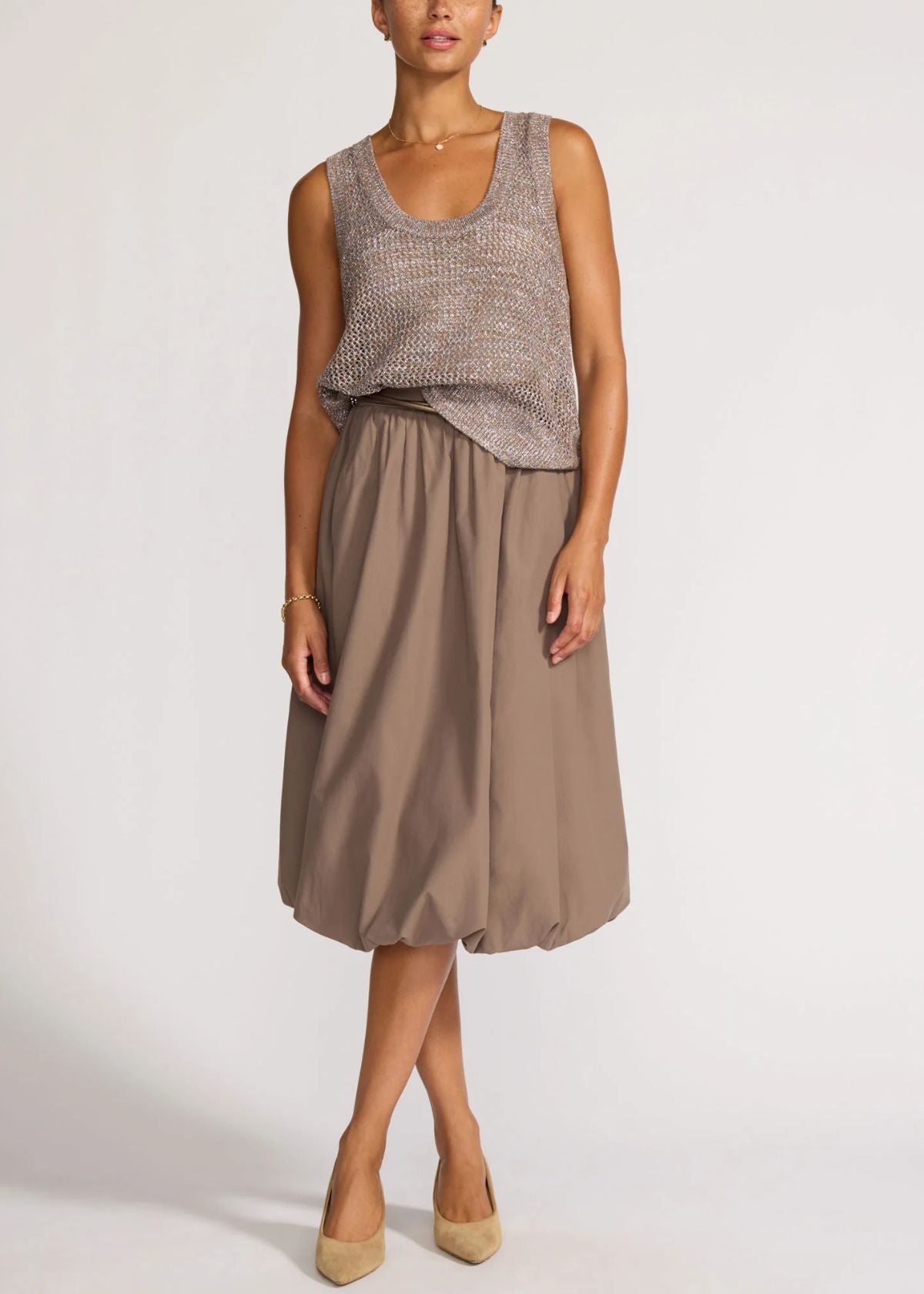 BROCHU WALKER Via Tank Top - Terra Metallic