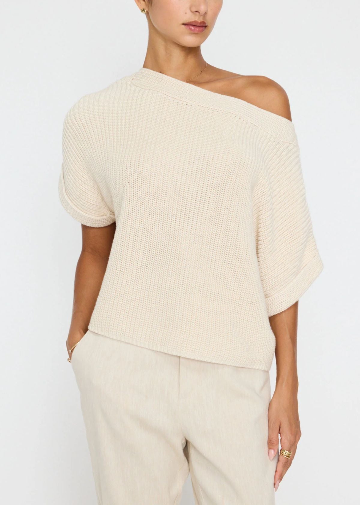 BROCHU WALKER Dree Sweater - Almond