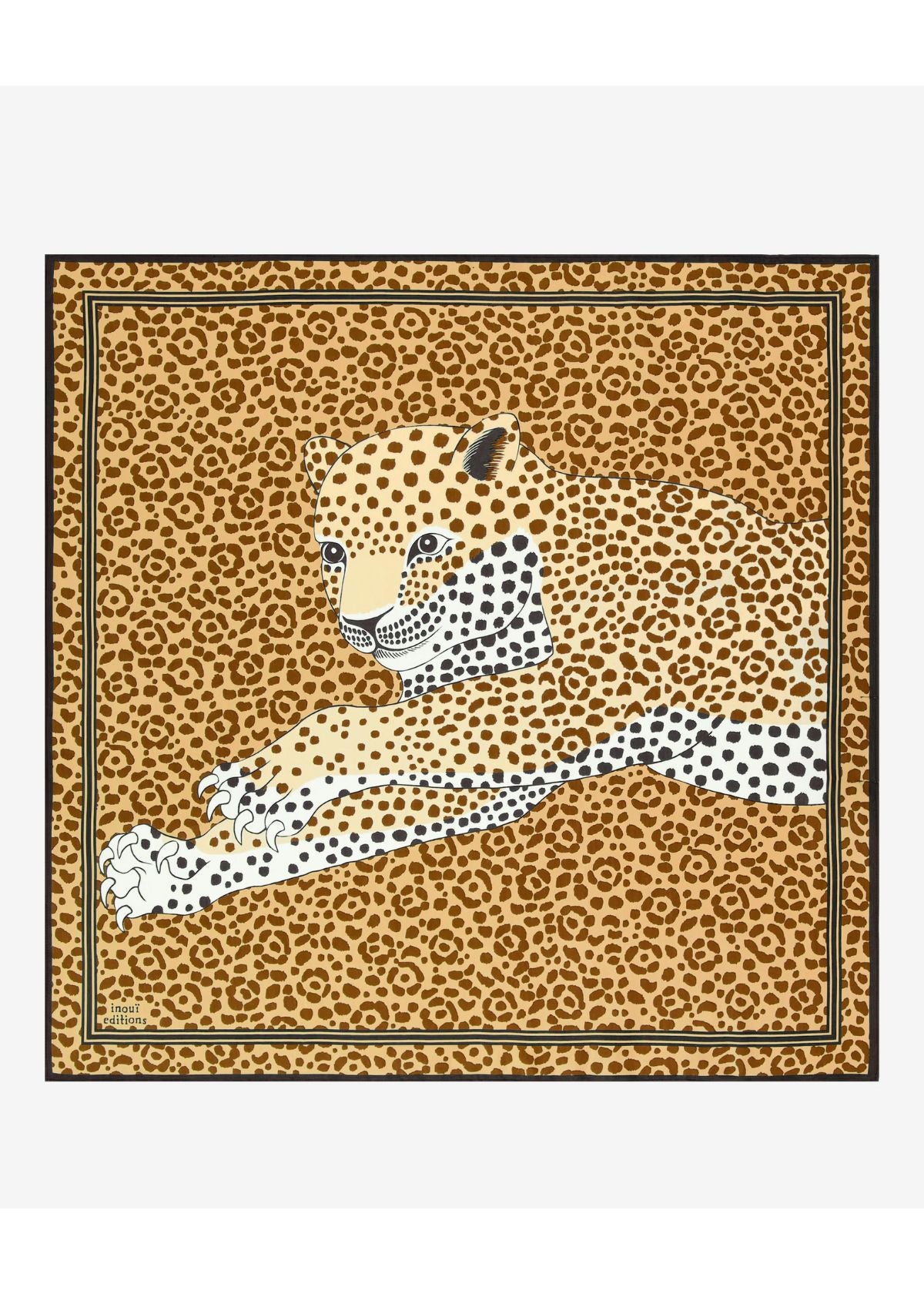 INOUI EDITIONS  Square 65 Felis Scarf - Beige