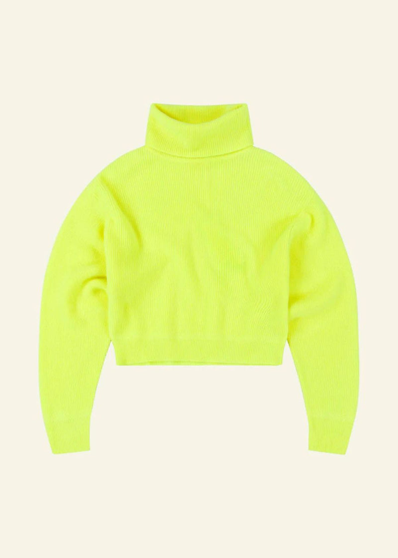 CRUSH. Changi Roll Neck Sweater - Pineapple