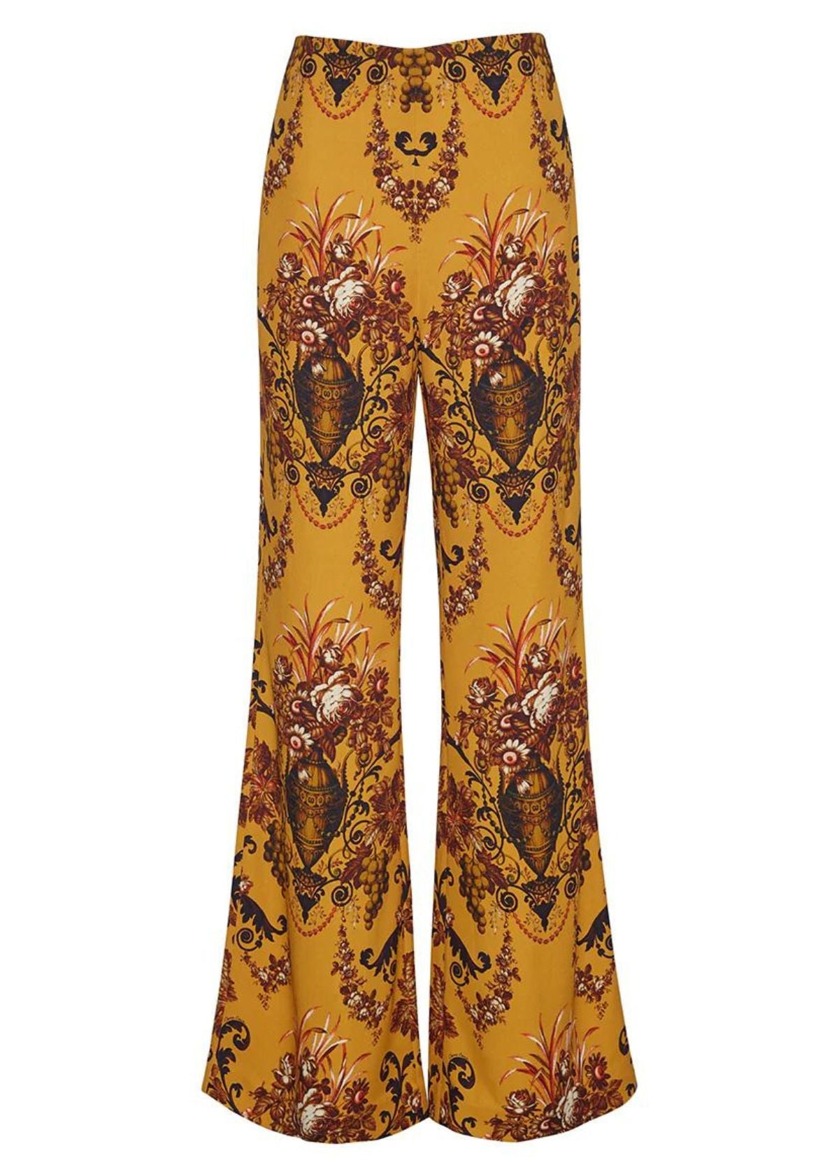 CARA CARA Pisa Stretch Crepe Pant - Dusty Gold Fleur