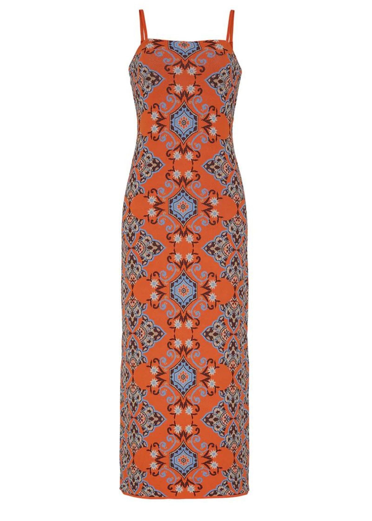 CARA CARA Lena Dress - Nectarine Vintage Paisley – Carriage House