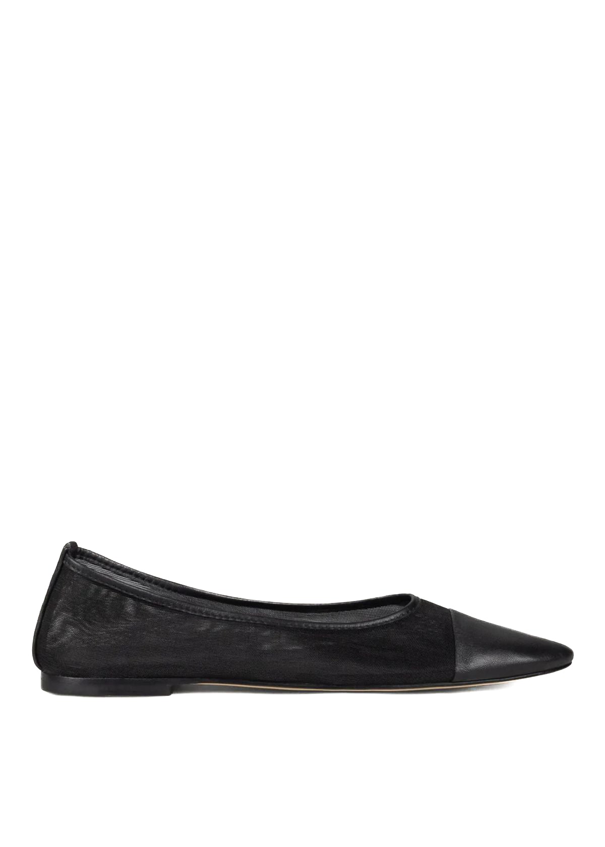 Dear Frances Gala Shoe with Toe Cap - Black Mesh