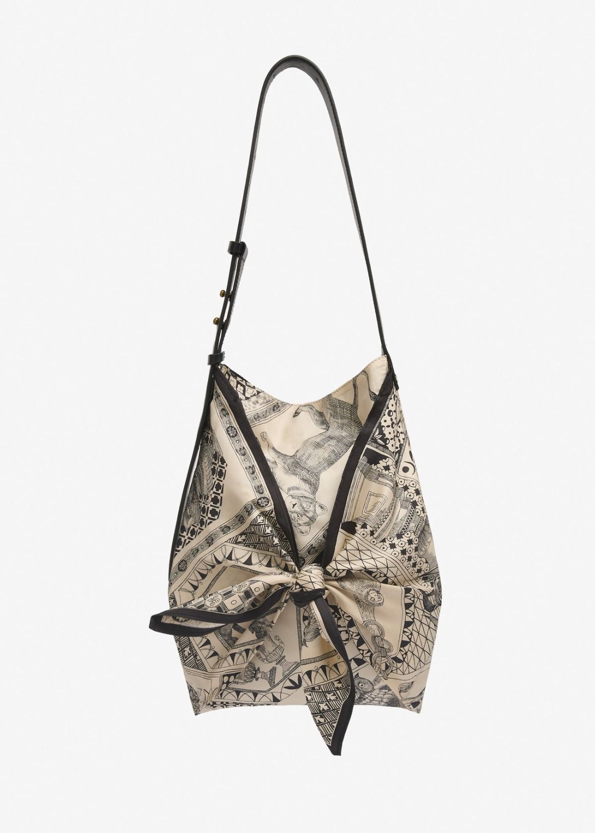 INOUI EDITIONS Scarf Bag Barocco - Black