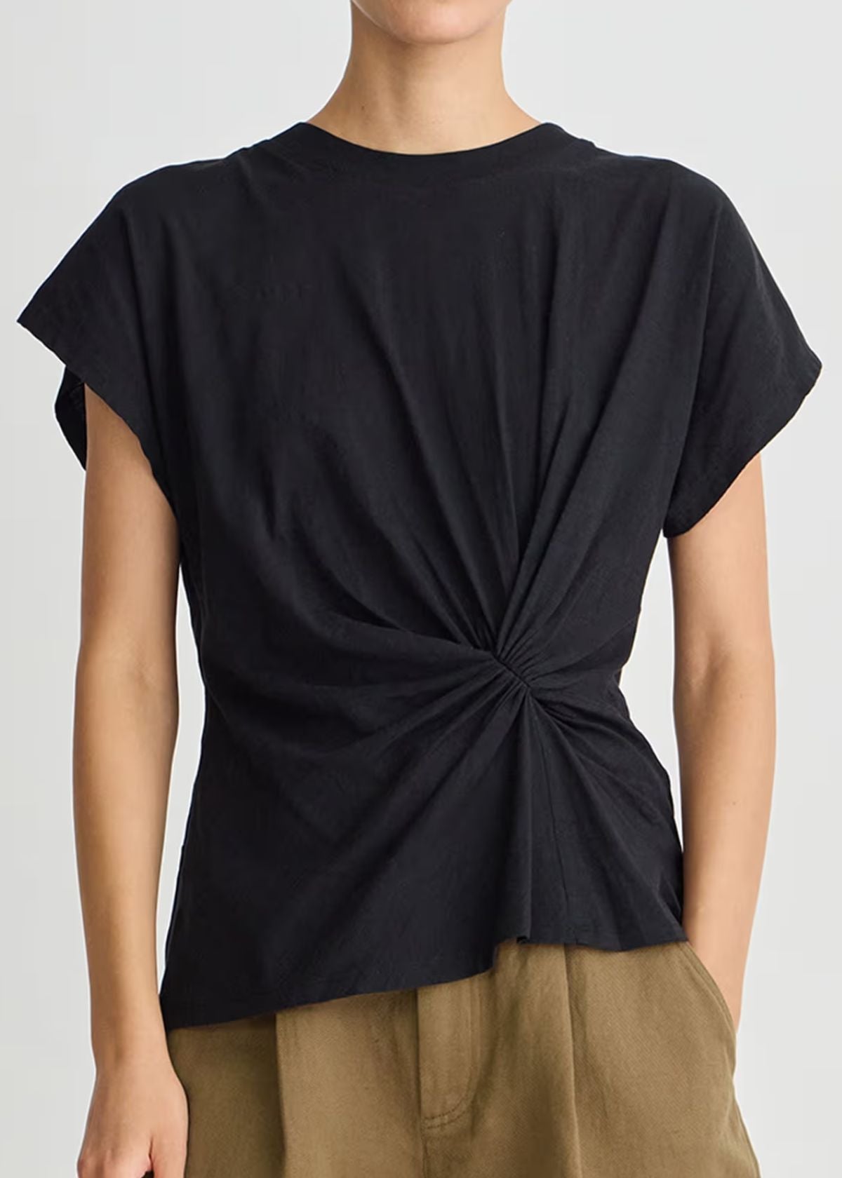 APIECE APART Volta Twist Top - Black