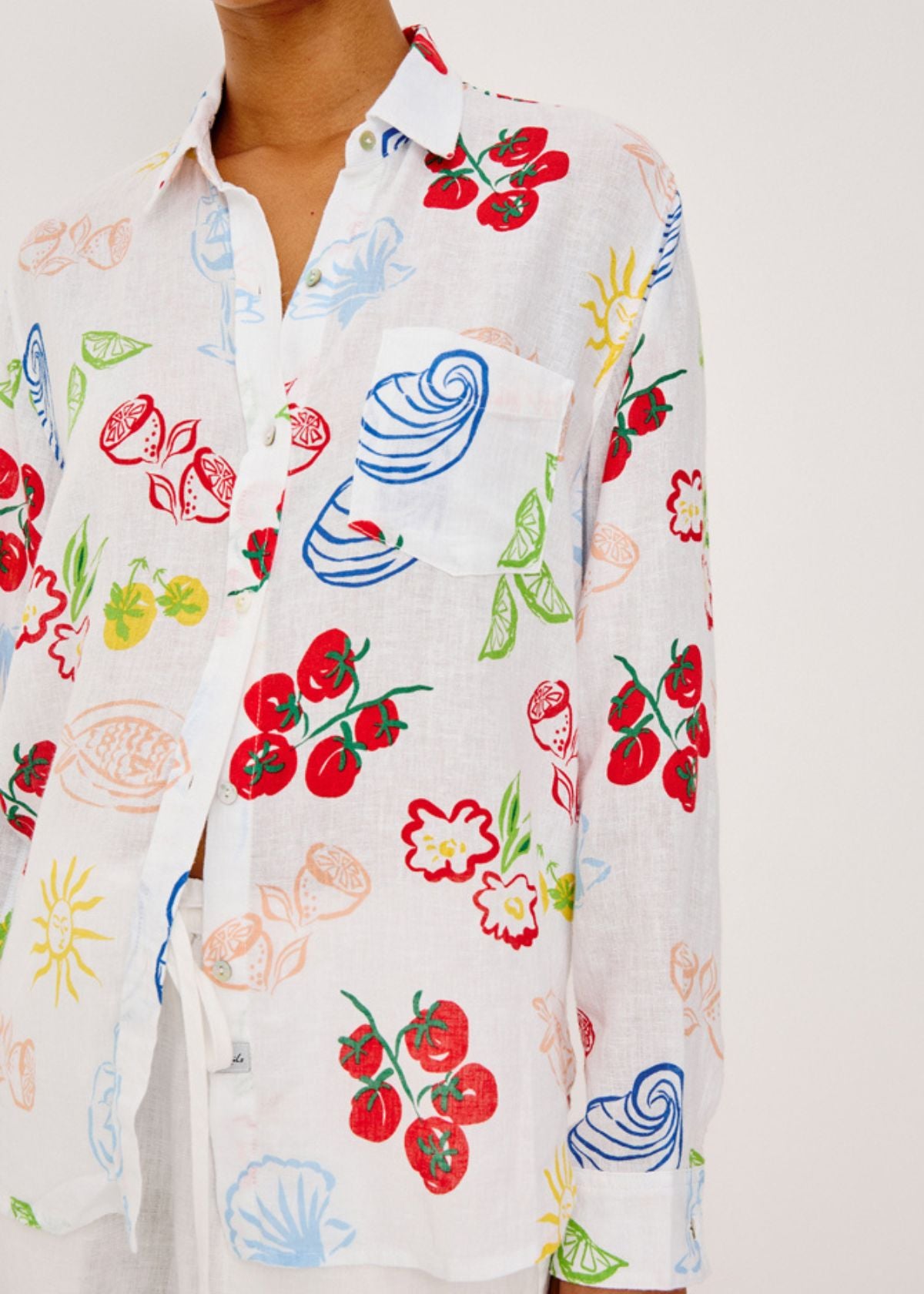 RAILS Charli Shirt - White Antipasti