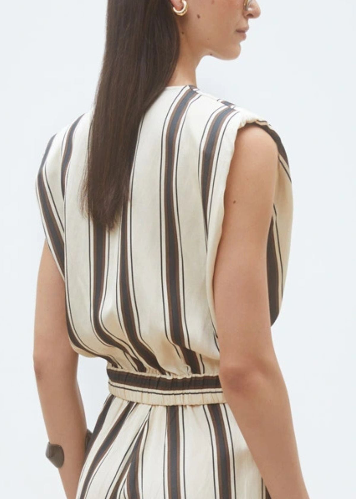 SUNCOO Loane Short striped top