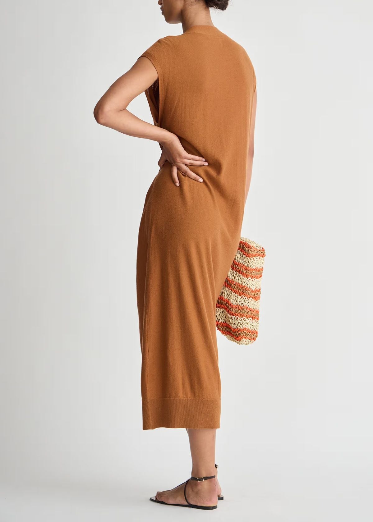 APIECE APART Olana Knit Midi Dress - Harrisa