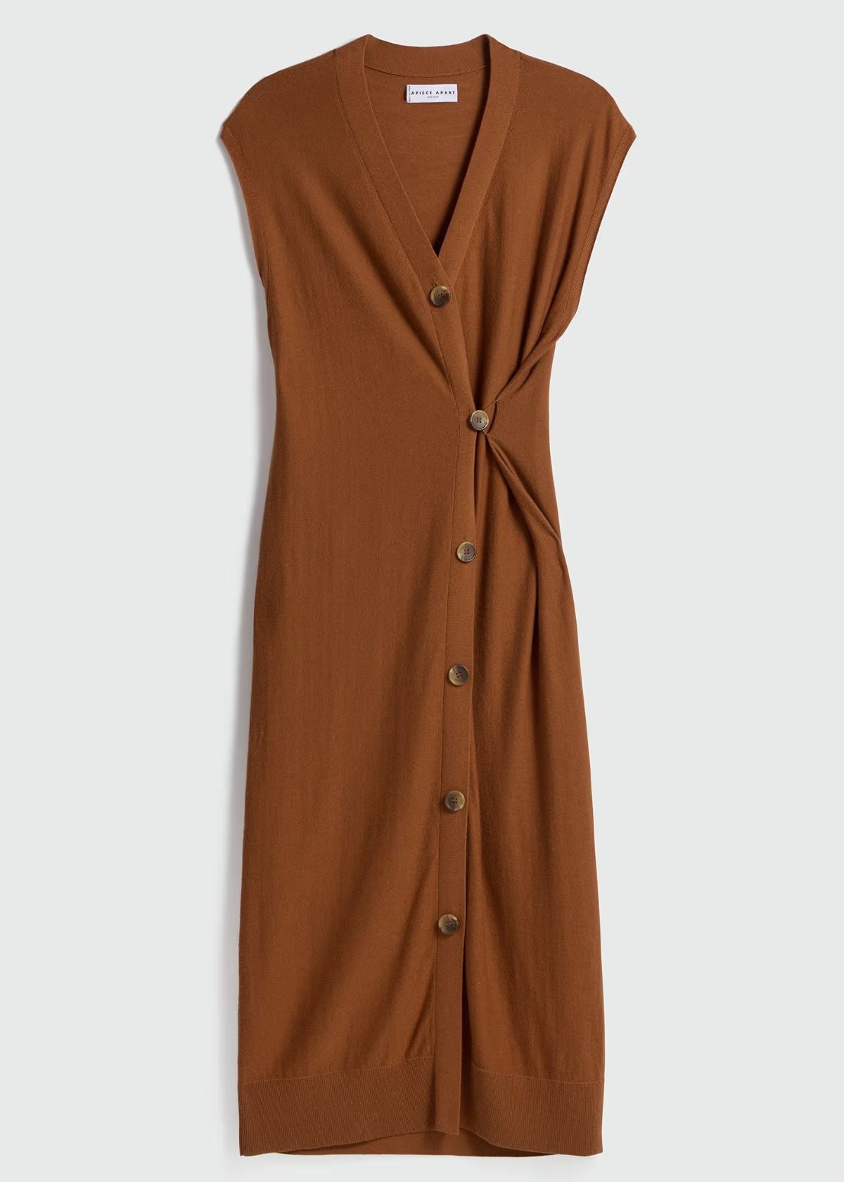 APIECE APART Olana Knit Midi Dress - Harrisa