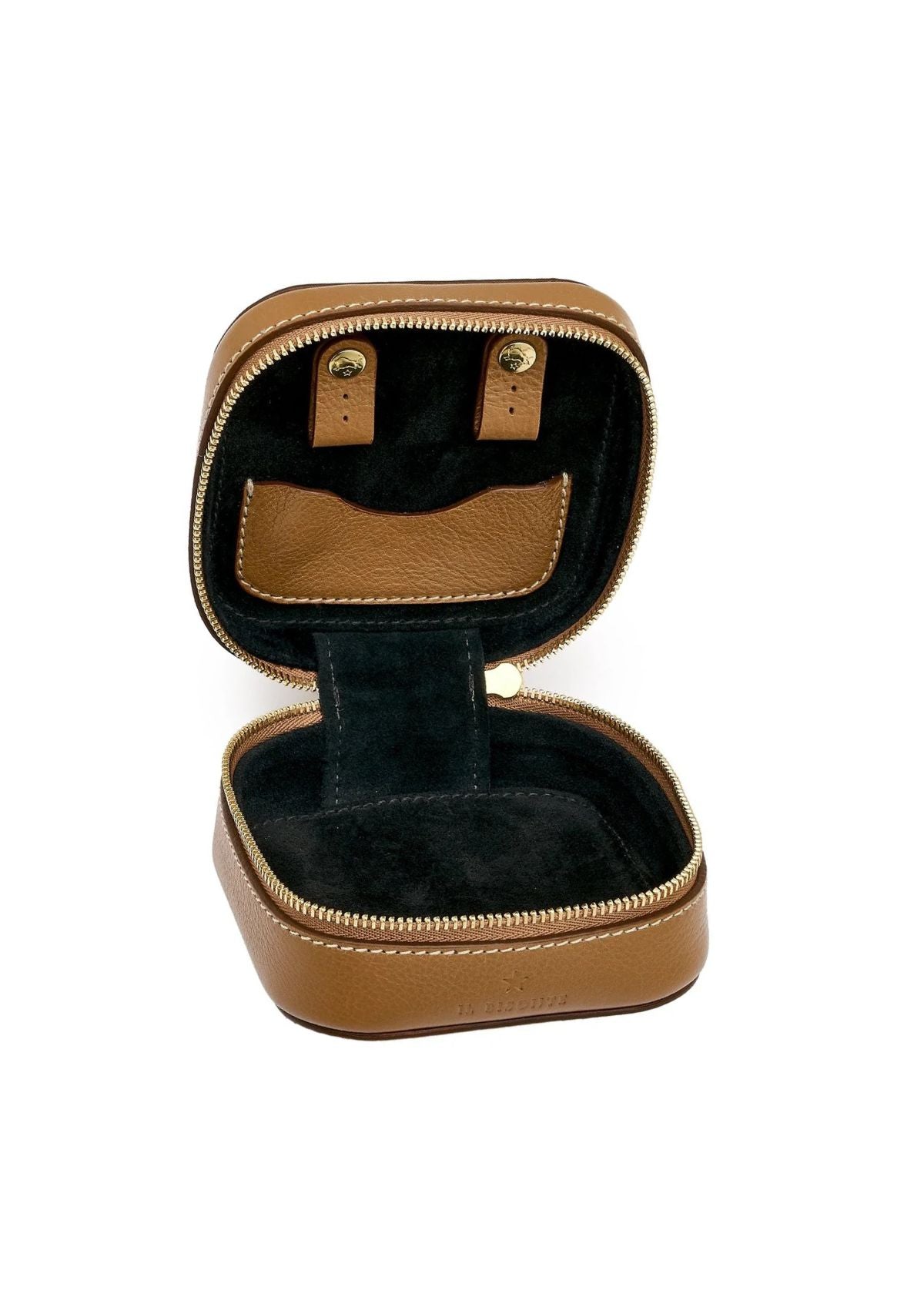 IL BISONTE Cowhide Jewelry Case - Gianduia