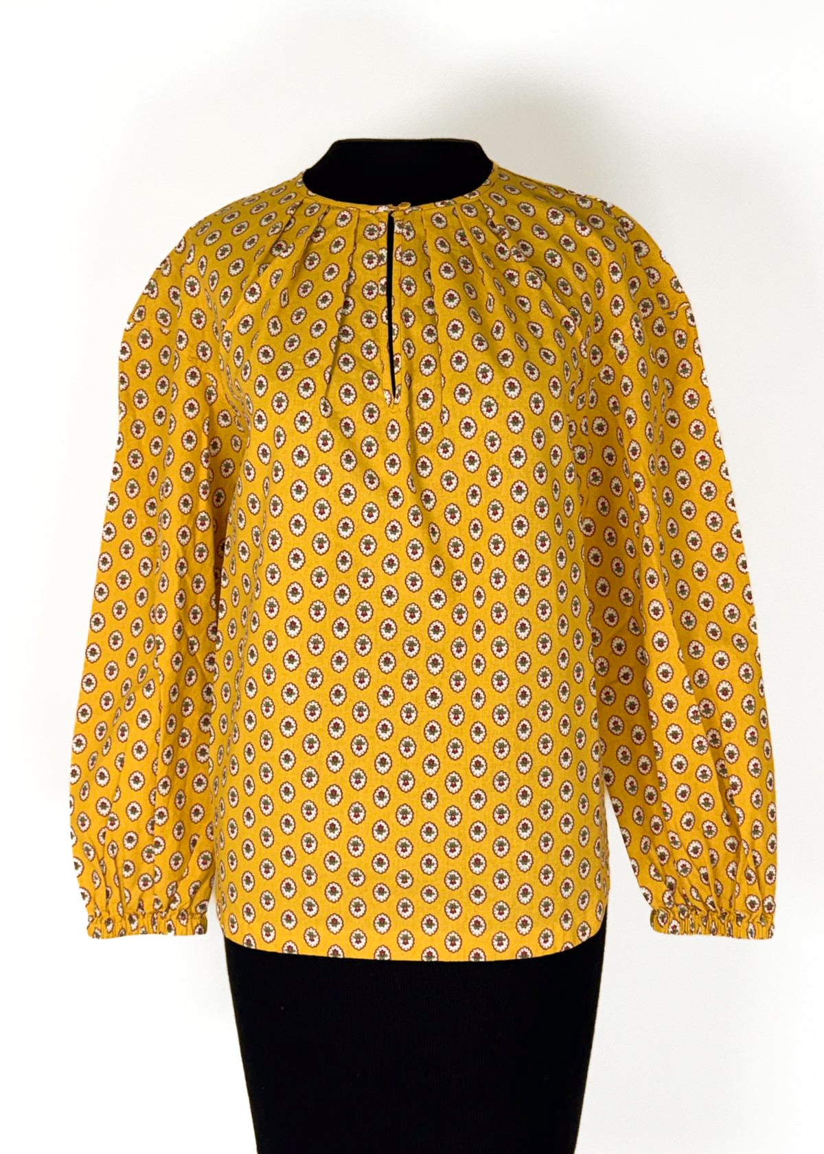 Ann Mashburn Alma Blouse - Provencal Rustic Poplin