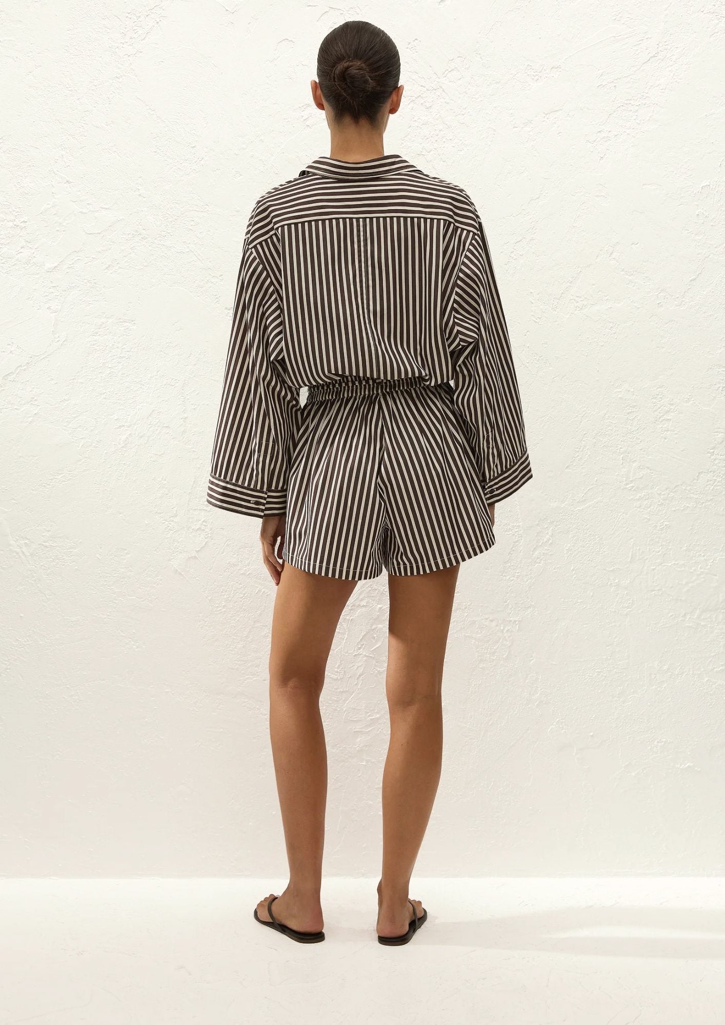 FAITHFULL THE BRAND Belas Playsuit - Rita Stripe Port
