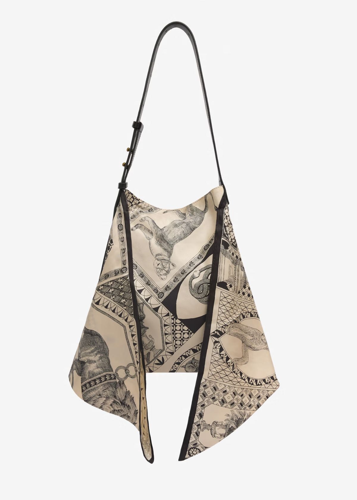 INOUI EDITIONS Scarf Bag Barocco - Black