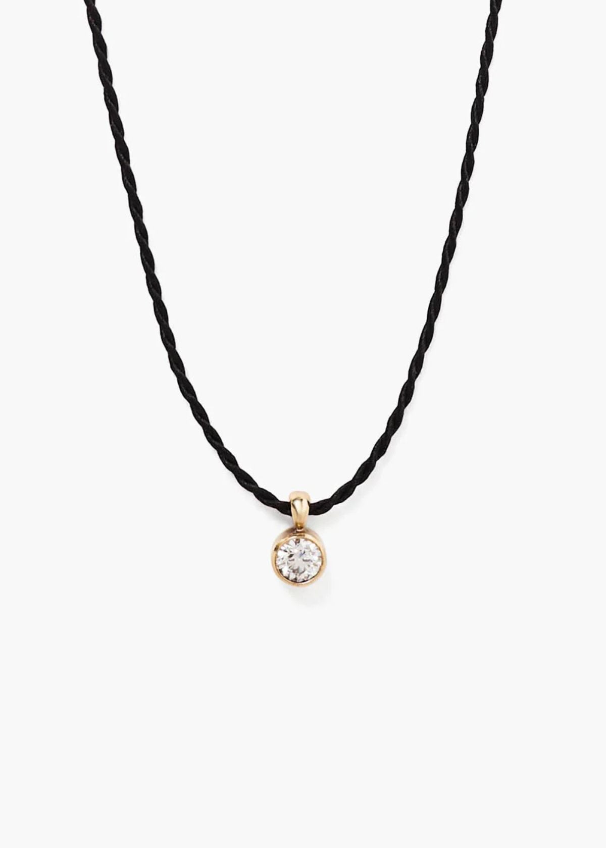 CHAN LUU Este Diamond Necklace - Black