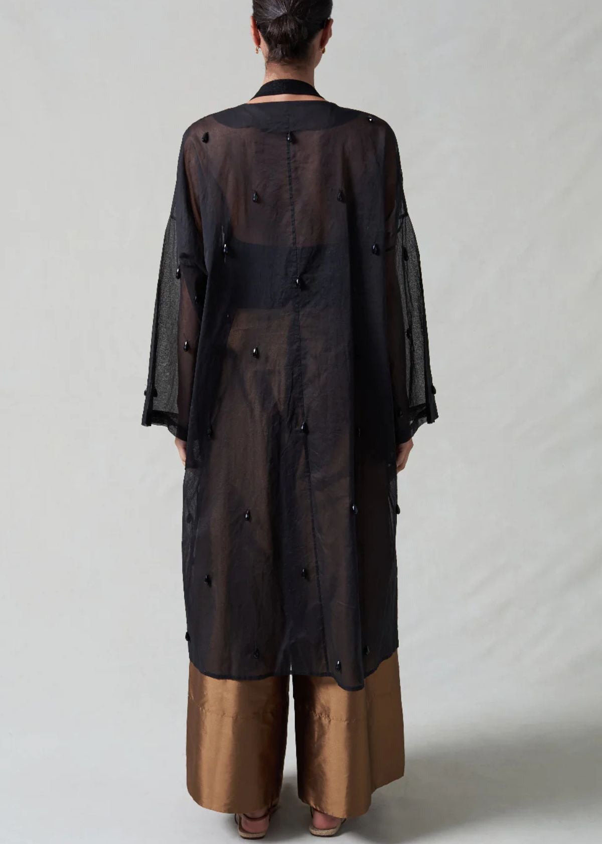 CHAN LUU Chandelier Paper Trench - Black