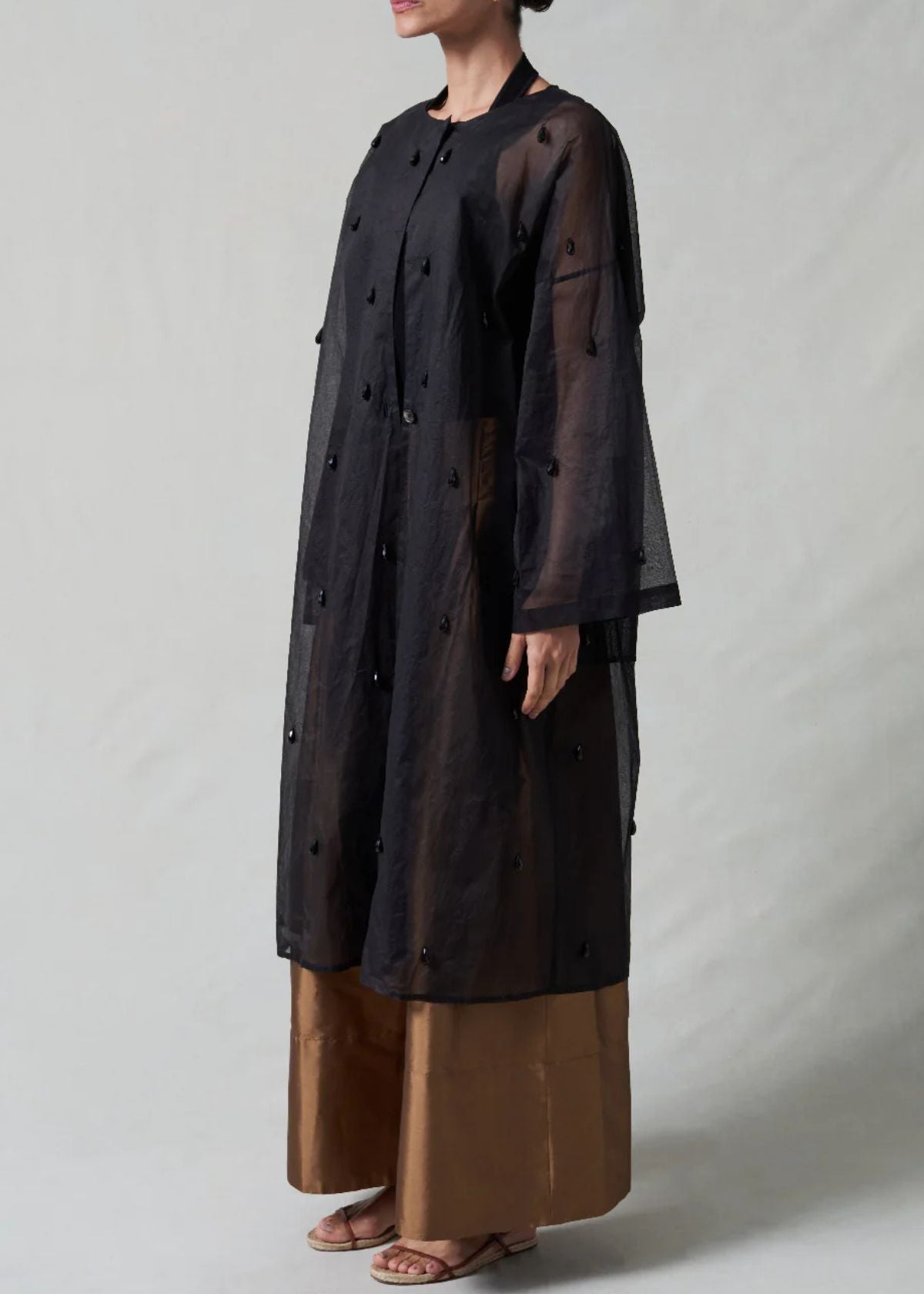 CHAN LUU Chandelier Paper Trench - Black