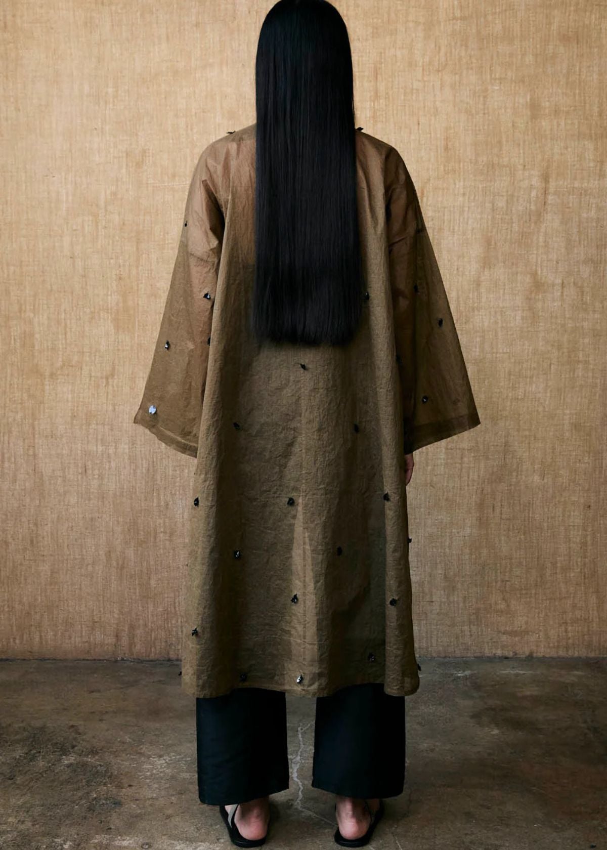 CHAN LUU Chandelier Paper Trench - Olive