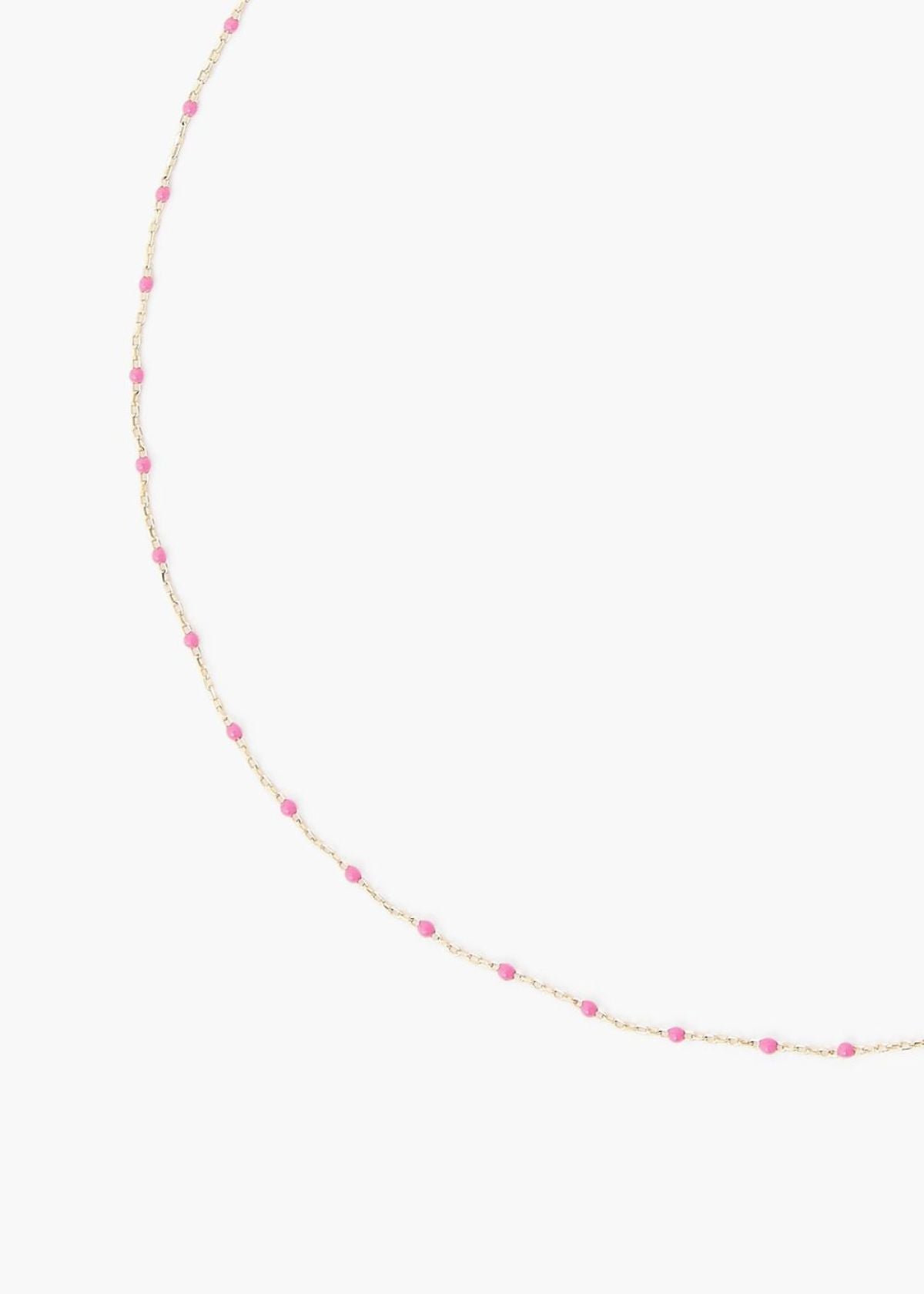 CHAN LUU Pink Rose Beaded Necklace