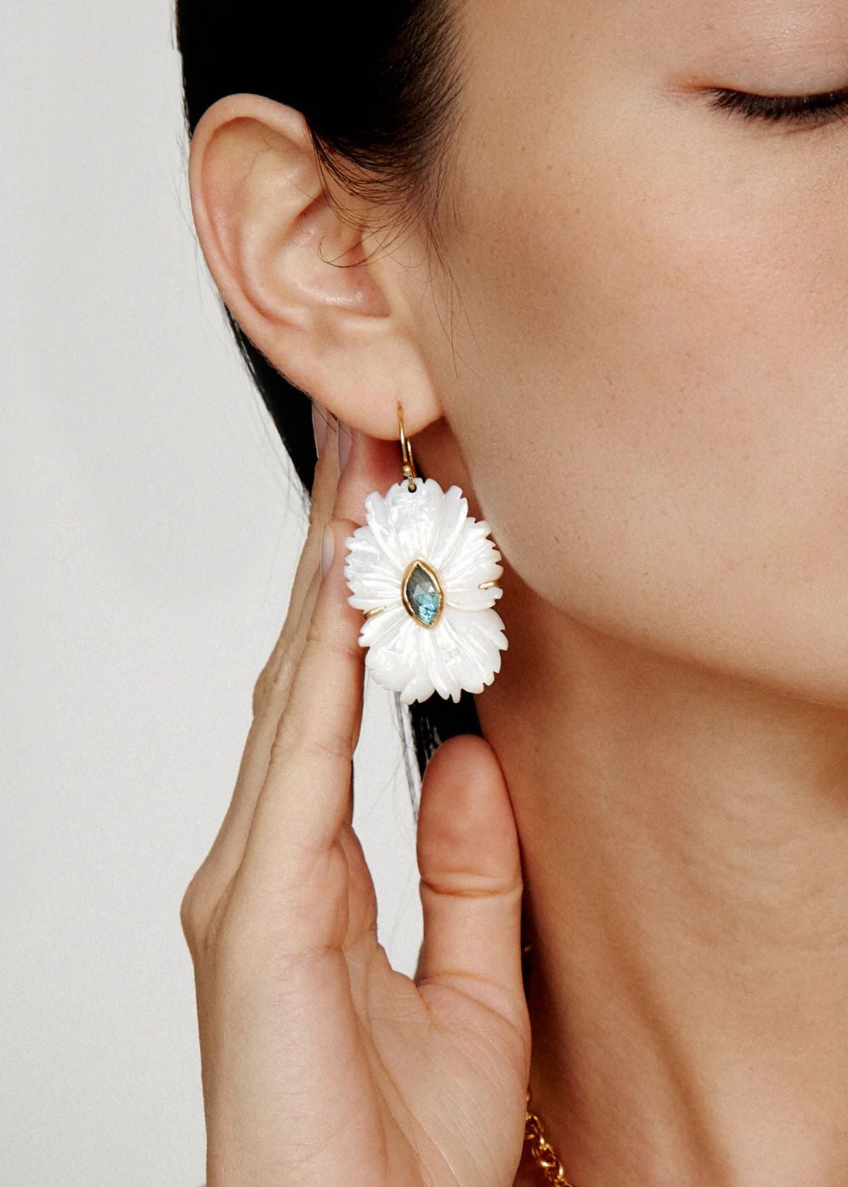 CHAN LUU Magnolia Earring - White Mop