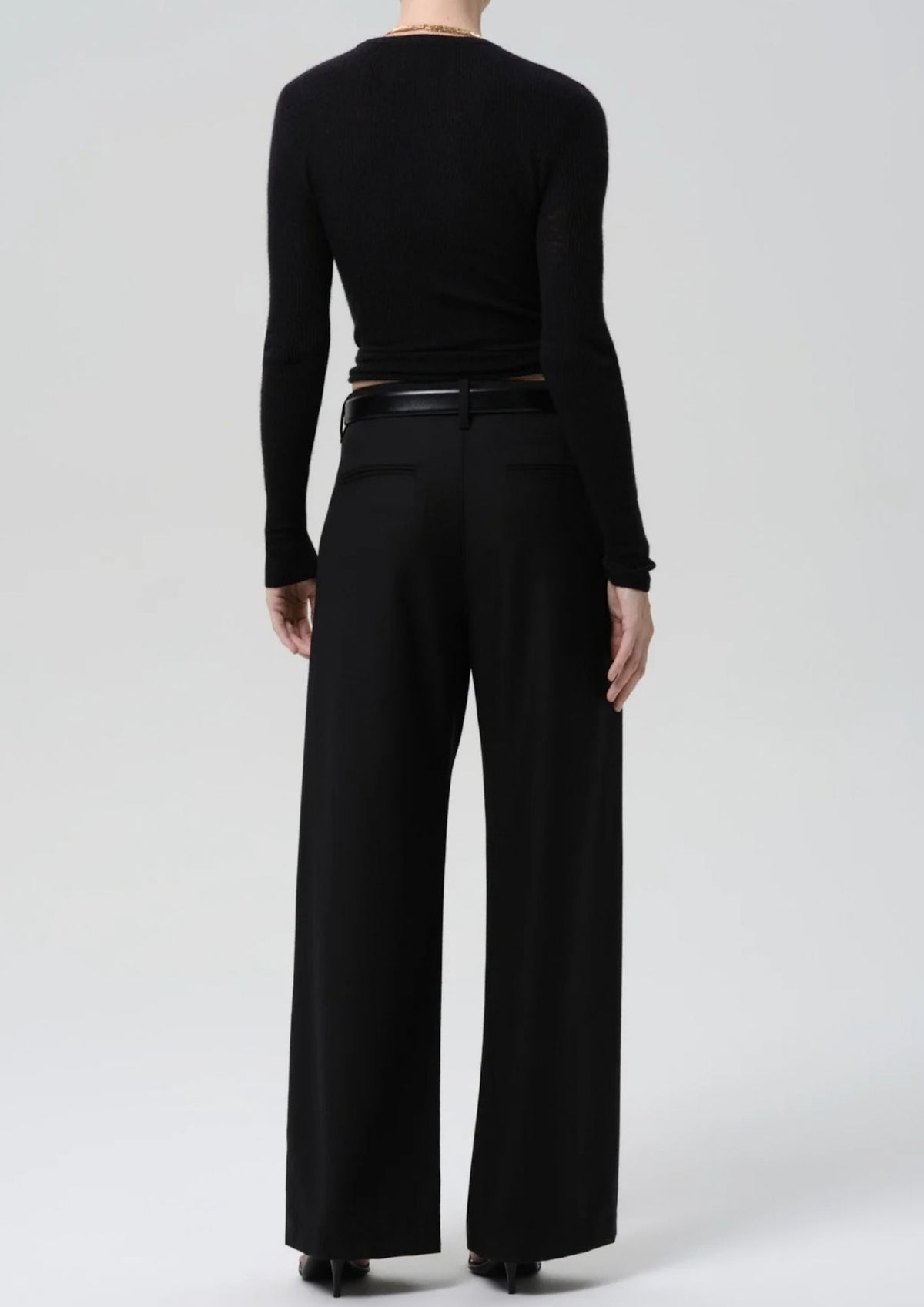 CITIZENS OF HUMANITY Ines Italian Virgin Wool Pant - Black