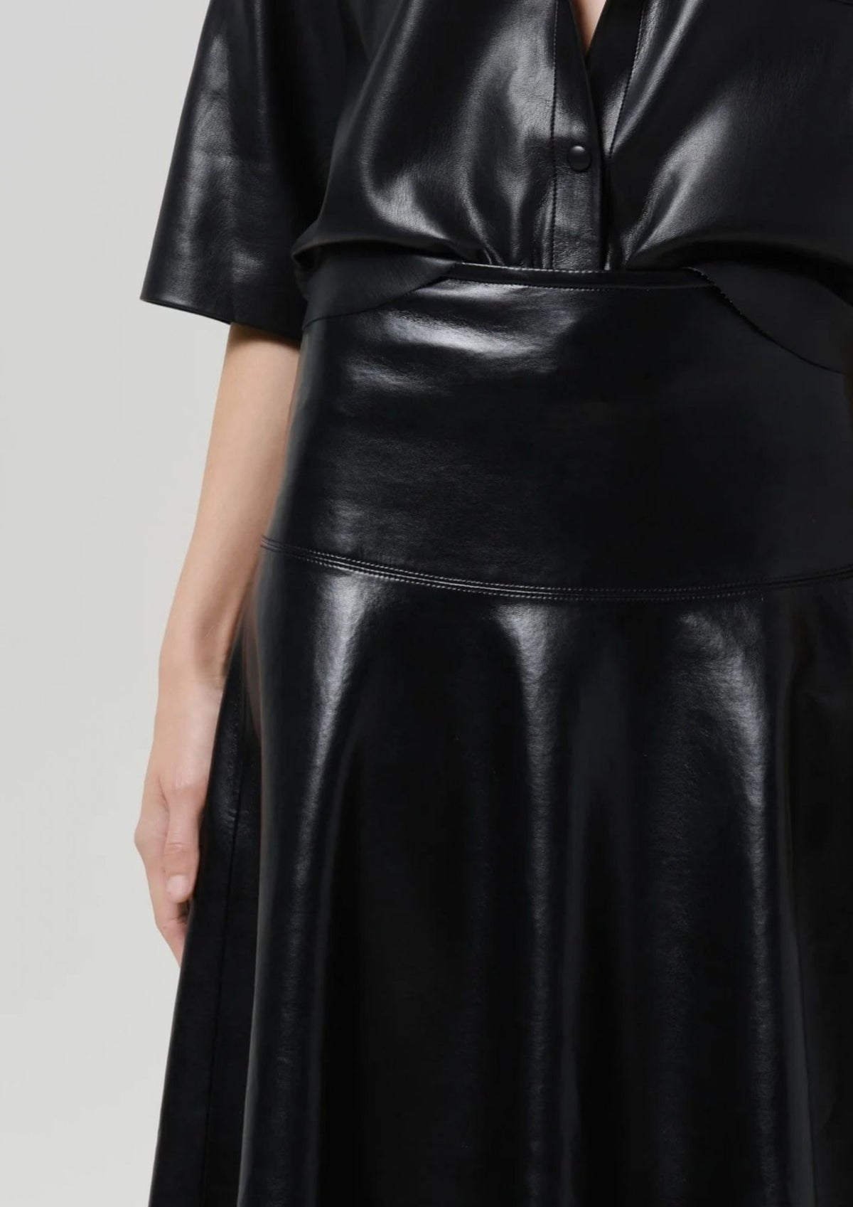 CITIZENS OF HUMANITY Vita Recycled Leather Maxi Skirt - Black