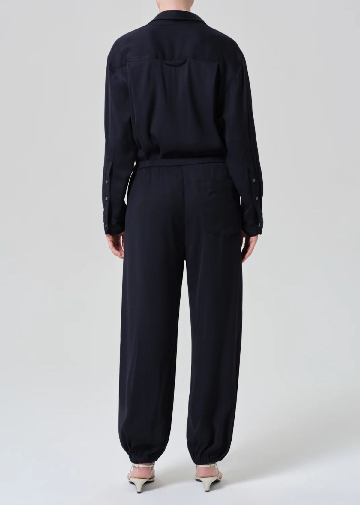 CITIZENS OF HUMANITY Bubble Hem Pull-on Pant - Navy