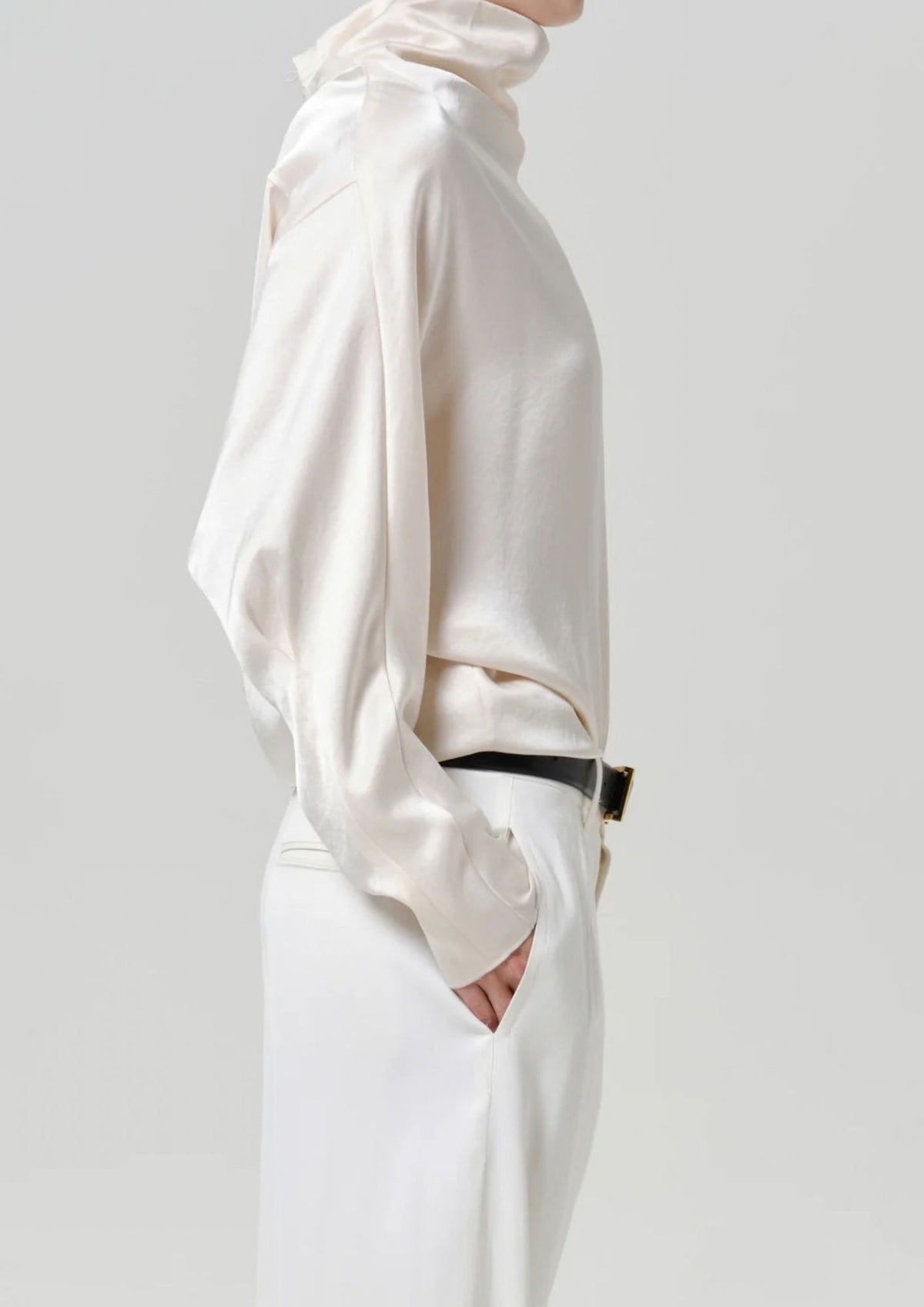 CITIZENS OF HUMANITY Ilaria Draped Top - Cream