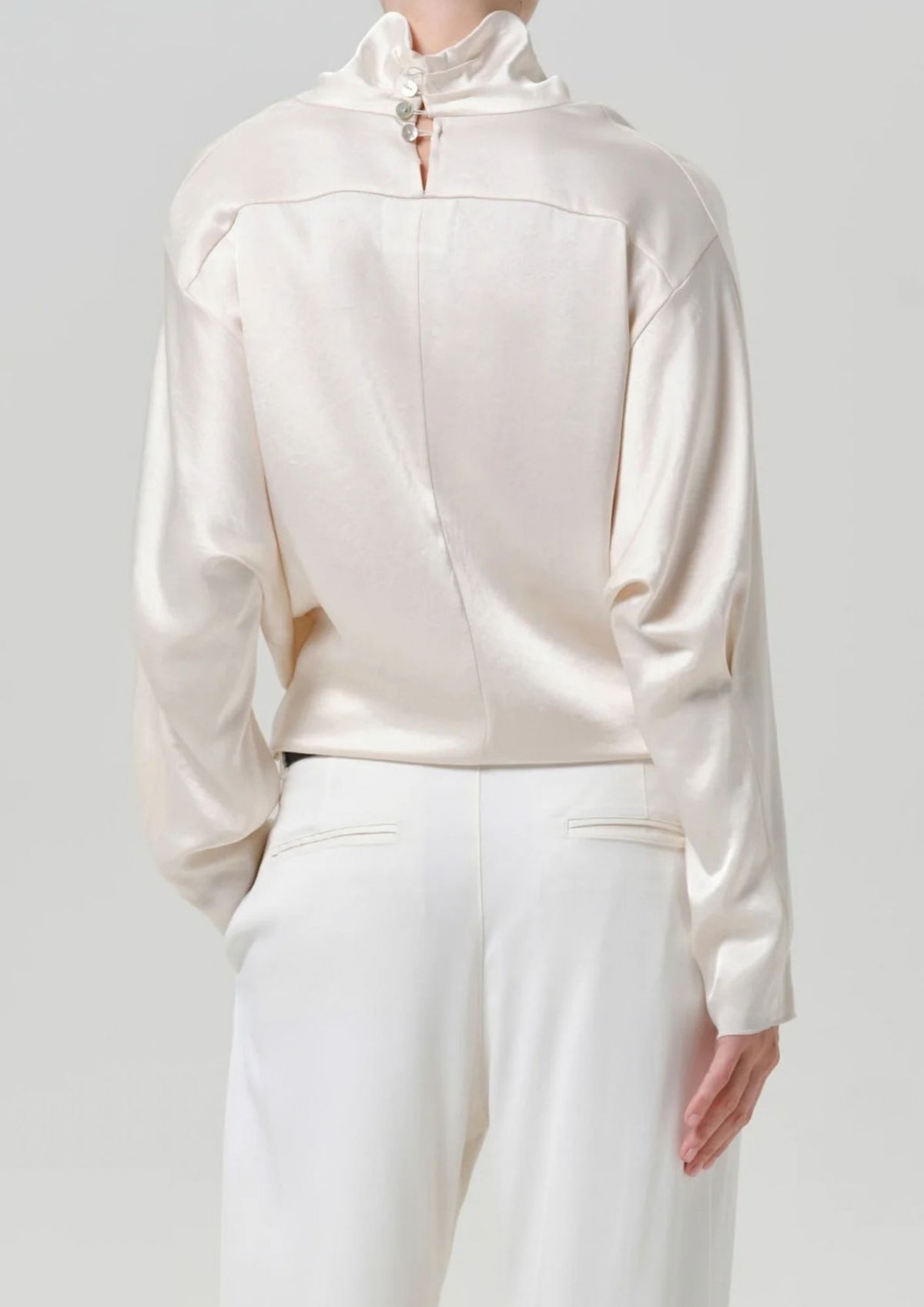 CITIZENS OF HUMANITY Ilaria Draped Top - Cream