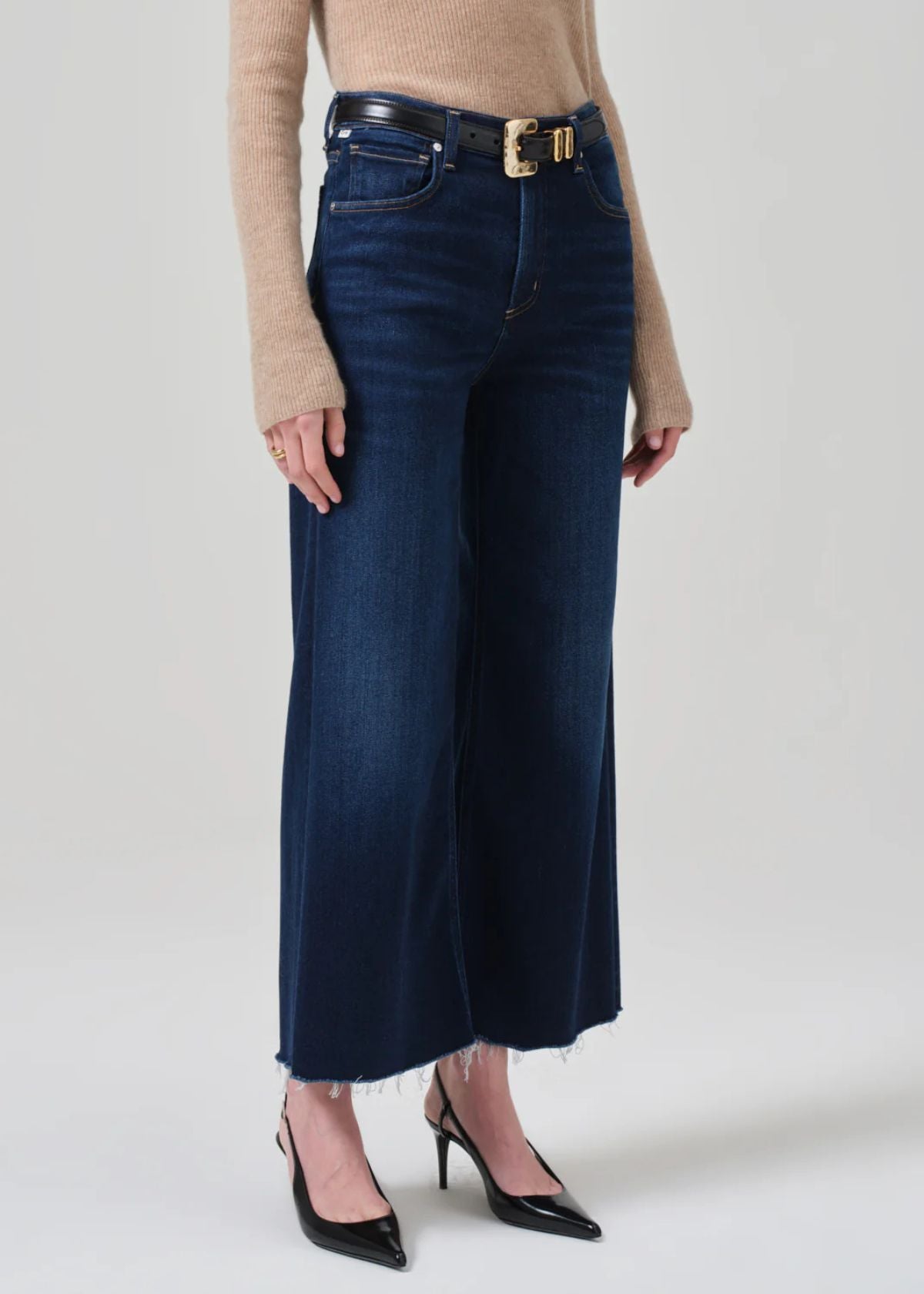 CITIZENS OF HUMANITY Lyra Wide Leg Crop Jean - Lotus