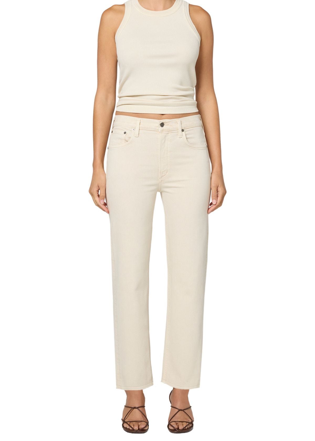 CITIZENS OF HUMANITY Palma Straight Leg Jean - Almond