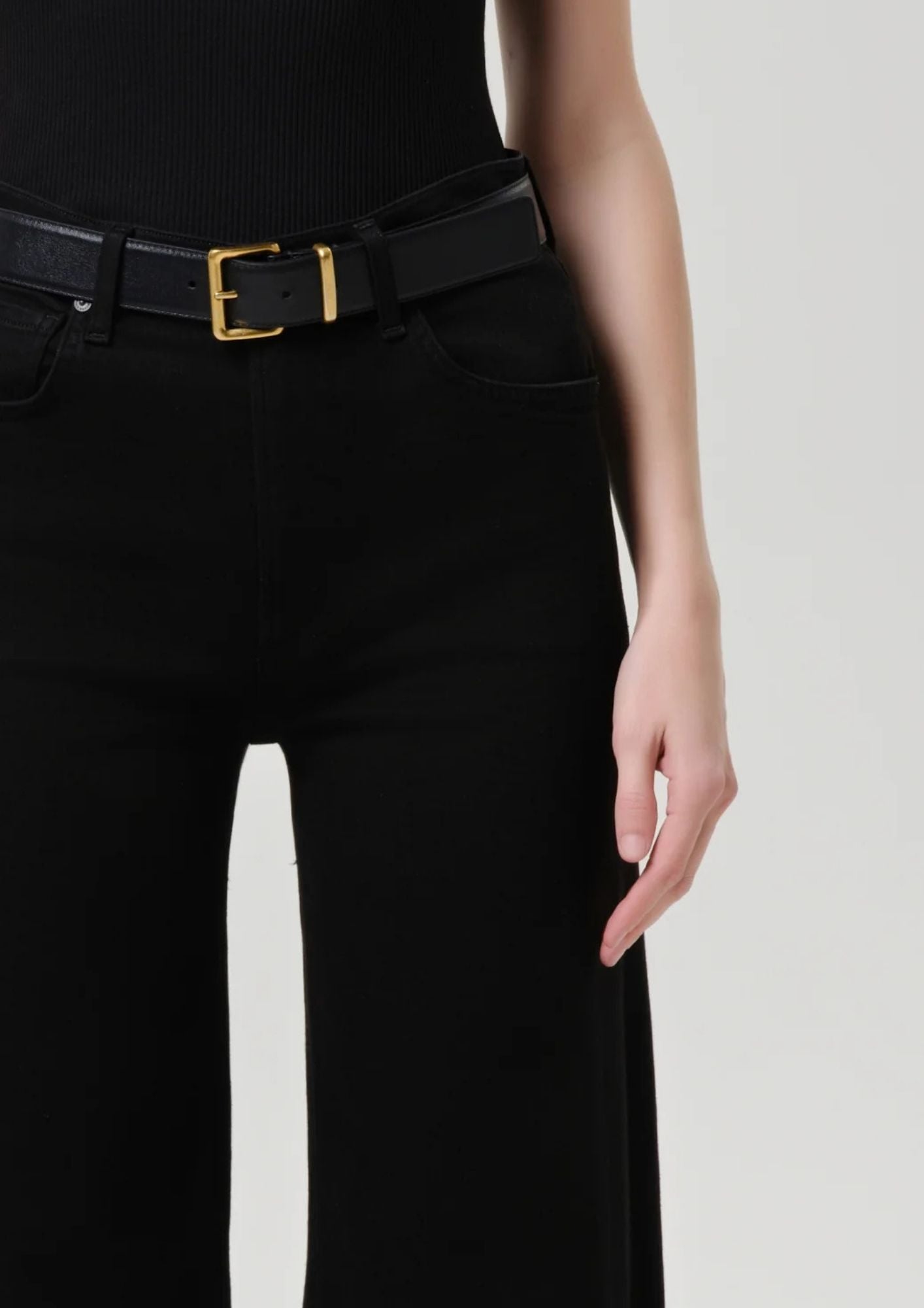 CITIZENS OF HUMANITY Lyra Long Wide Leg - Plush Black