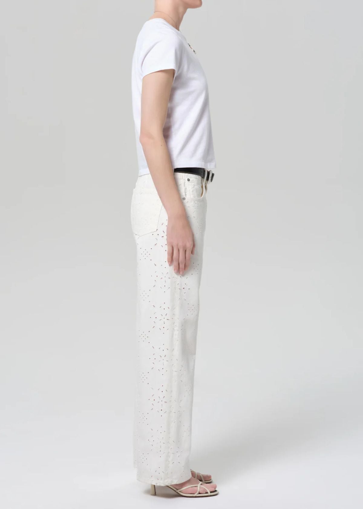 CITIZENS OF HUMANITY Lindz Easy Straight Leg Jean - Blanc