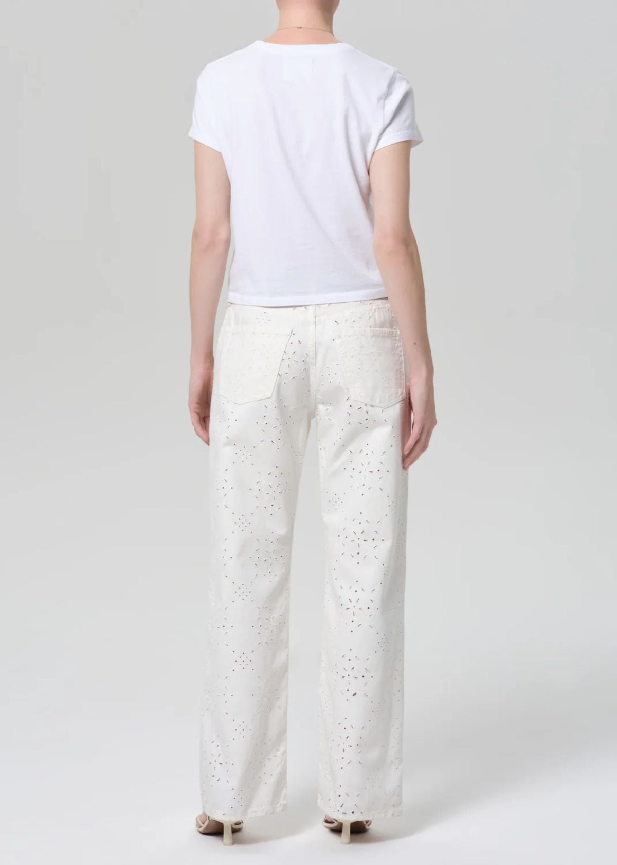 CITIZENS OF HUMANITY Lindz Easy Straight Leg Jean - Blanc