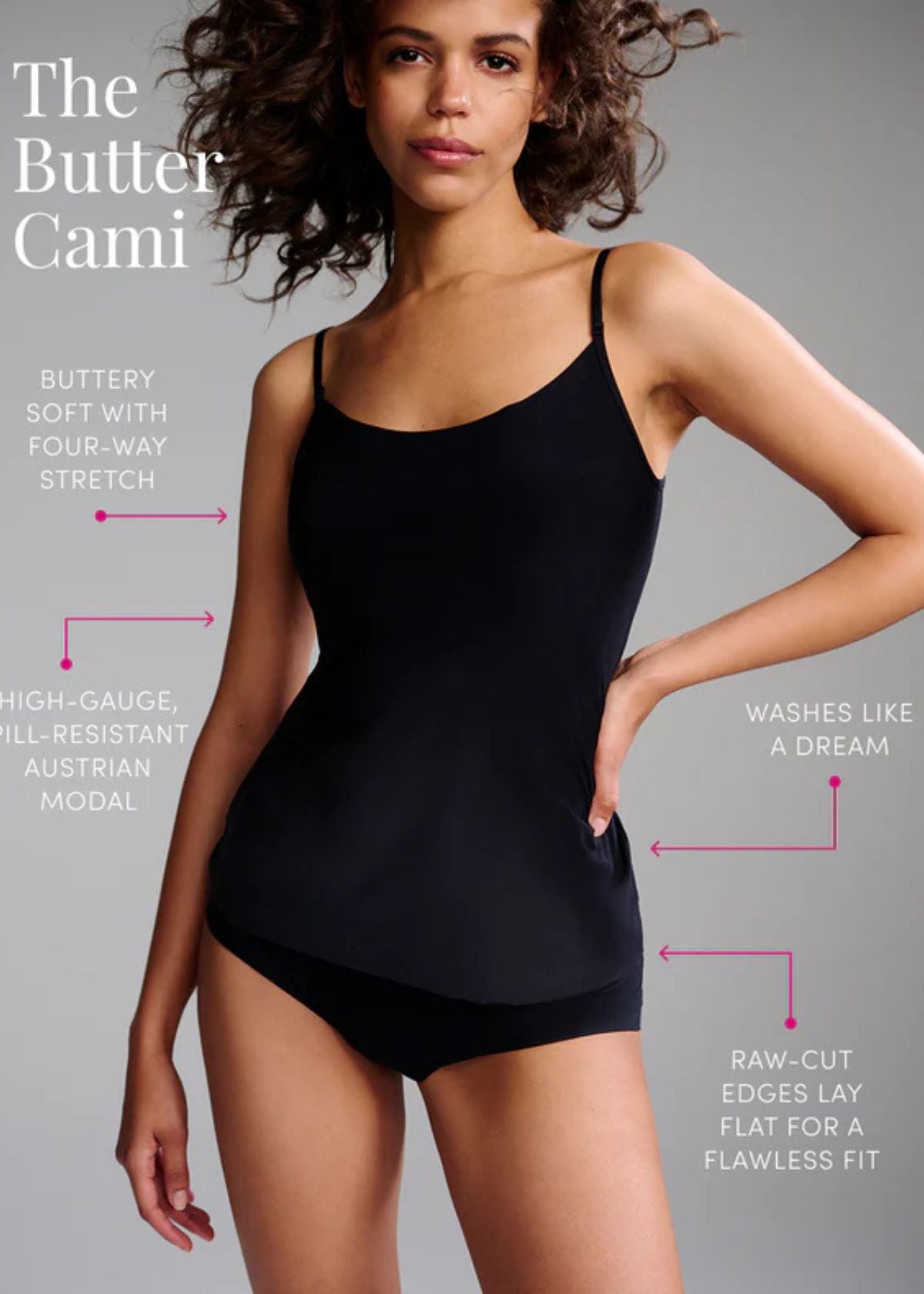 COMMANDO Butter Cami - Black