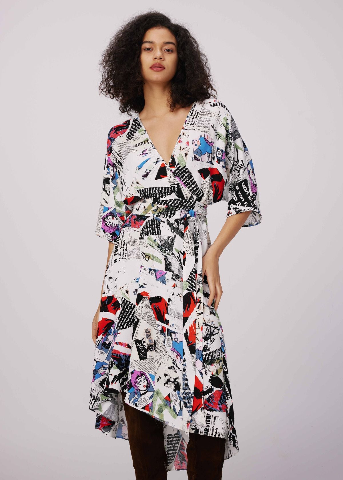 DVF Eloise Faux Wrap Dress - Poster Girl