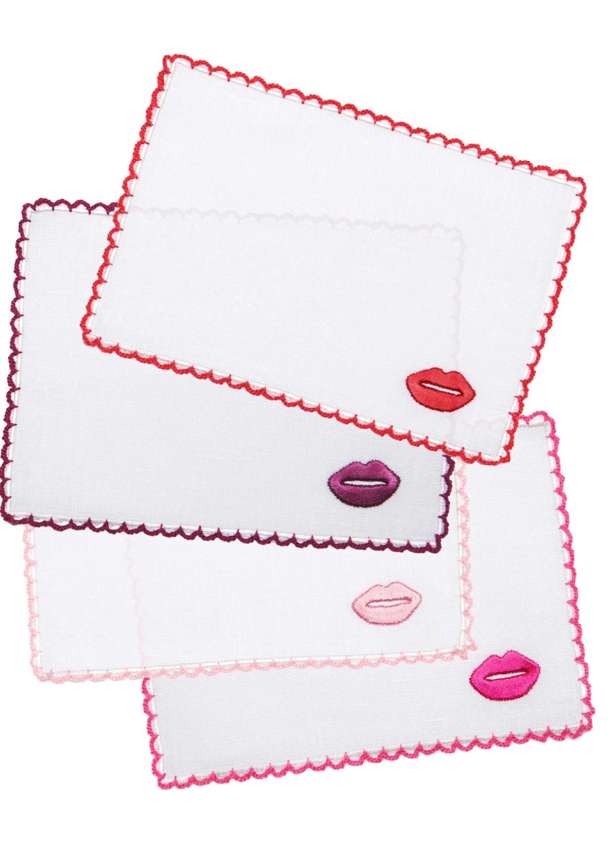 DEAR ANNABELLE Lipstick Kisses Cocktail Napkins