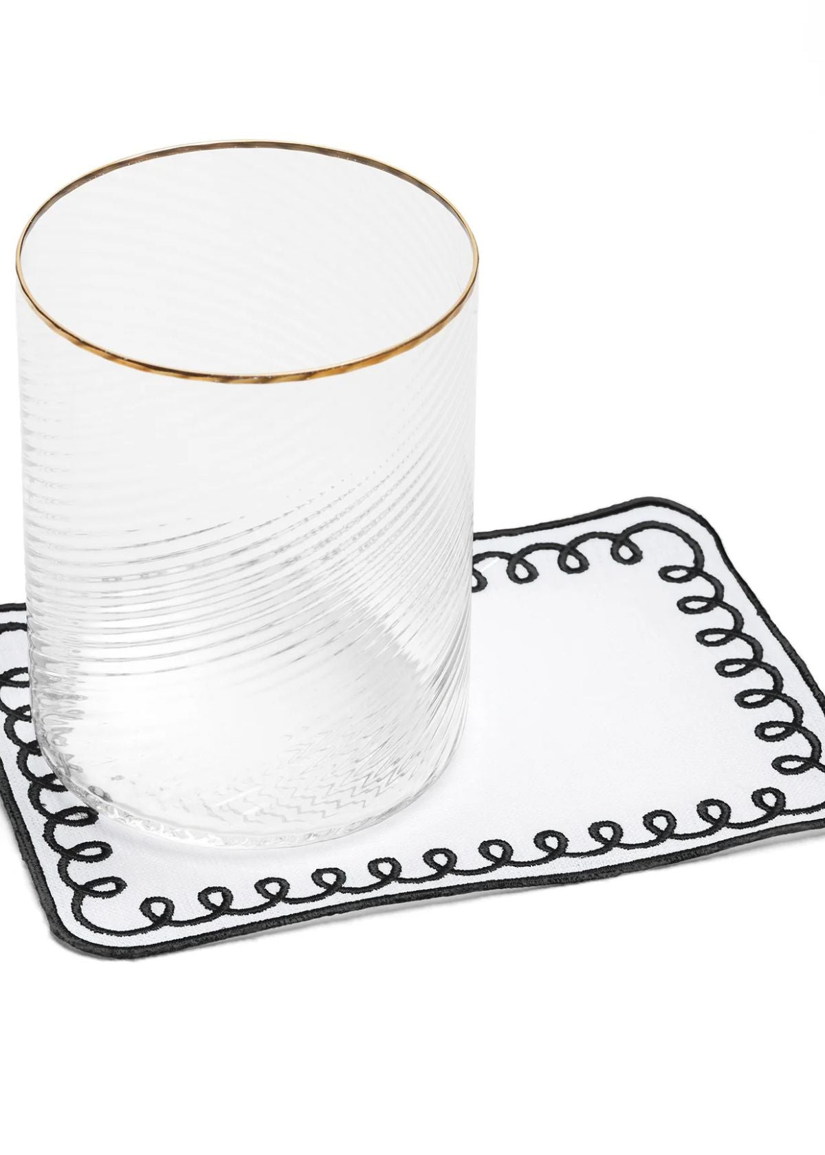 DEAR ANNABELLE Loopy Noir Cocktail Napkins