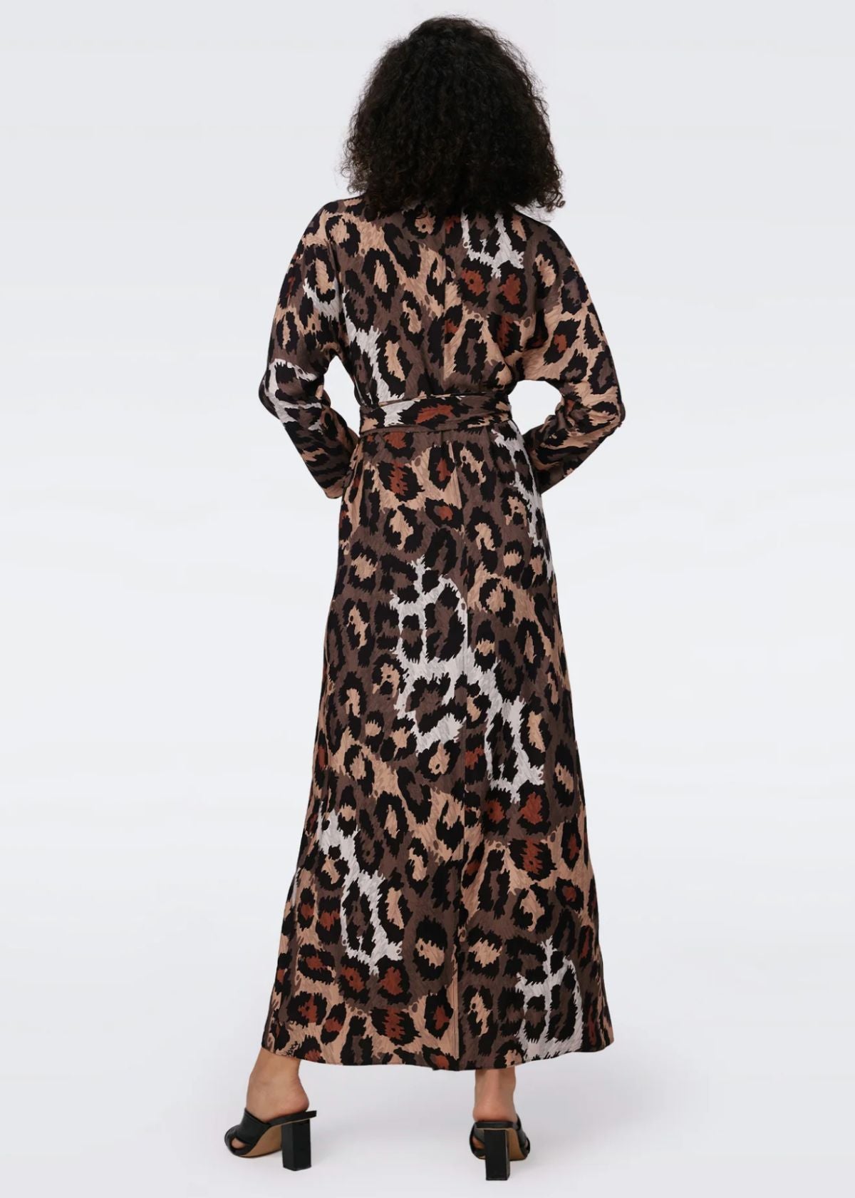 DVF Babette Reversible Wrap Dress - Feather Boa and Jungle Cat