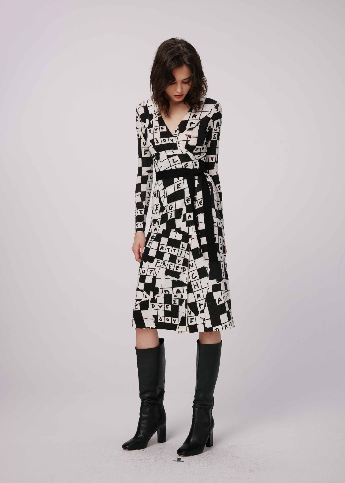 DVF Luella Midi Dress - Crossword Ivory