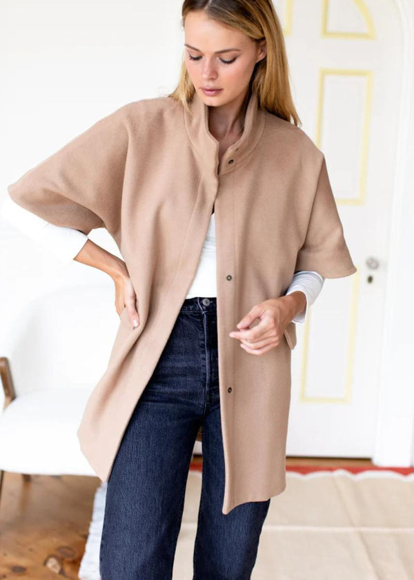 EMERSON FRY Layering Jacket - Camel Wool Cashmere