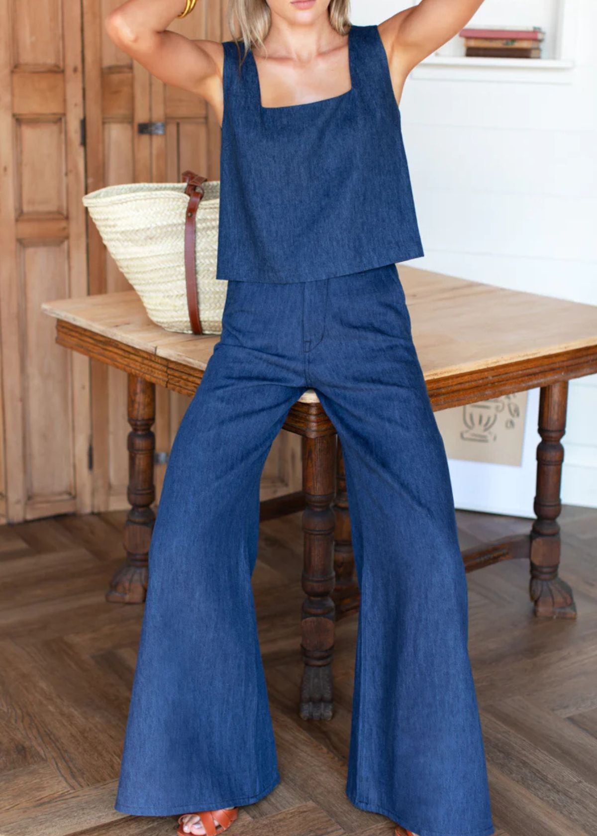 EMERSON FRY Tulip Trouser - Indigo Hemp Organic