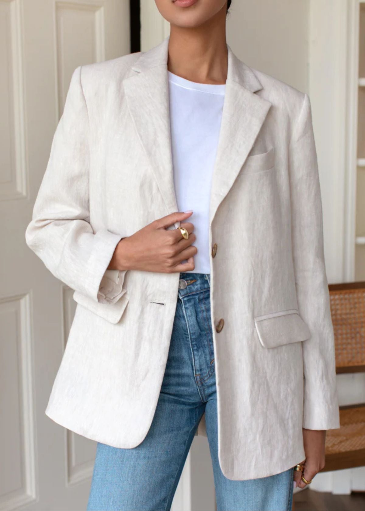 EMERSON FRY Atelier Blazer - Beach Linen