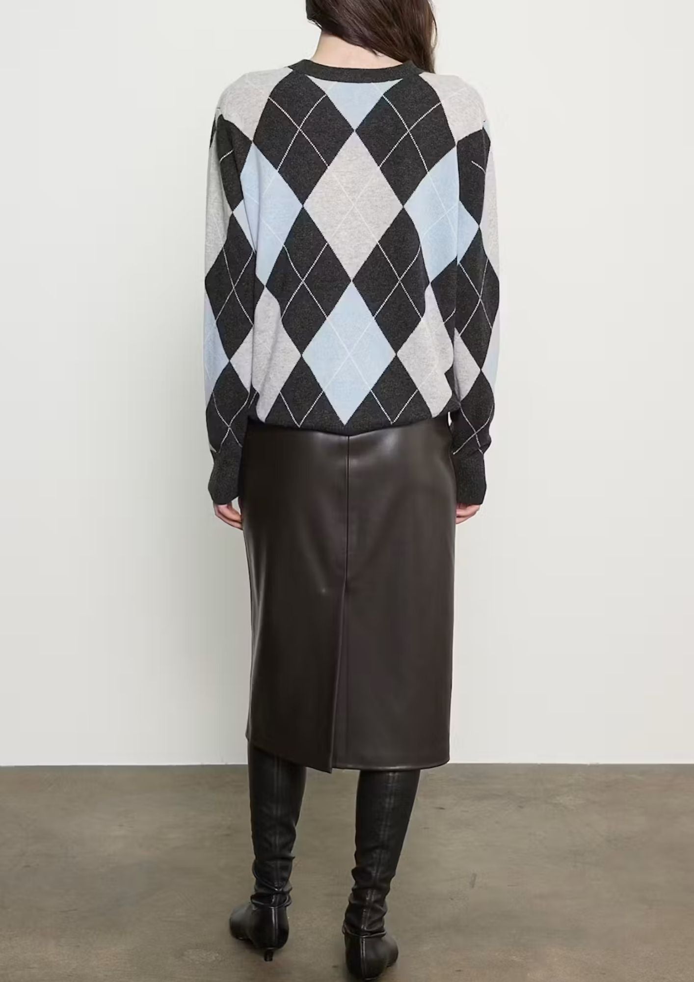 ENZA COSTA Vegan Leather Minimal Skirt - Coffee