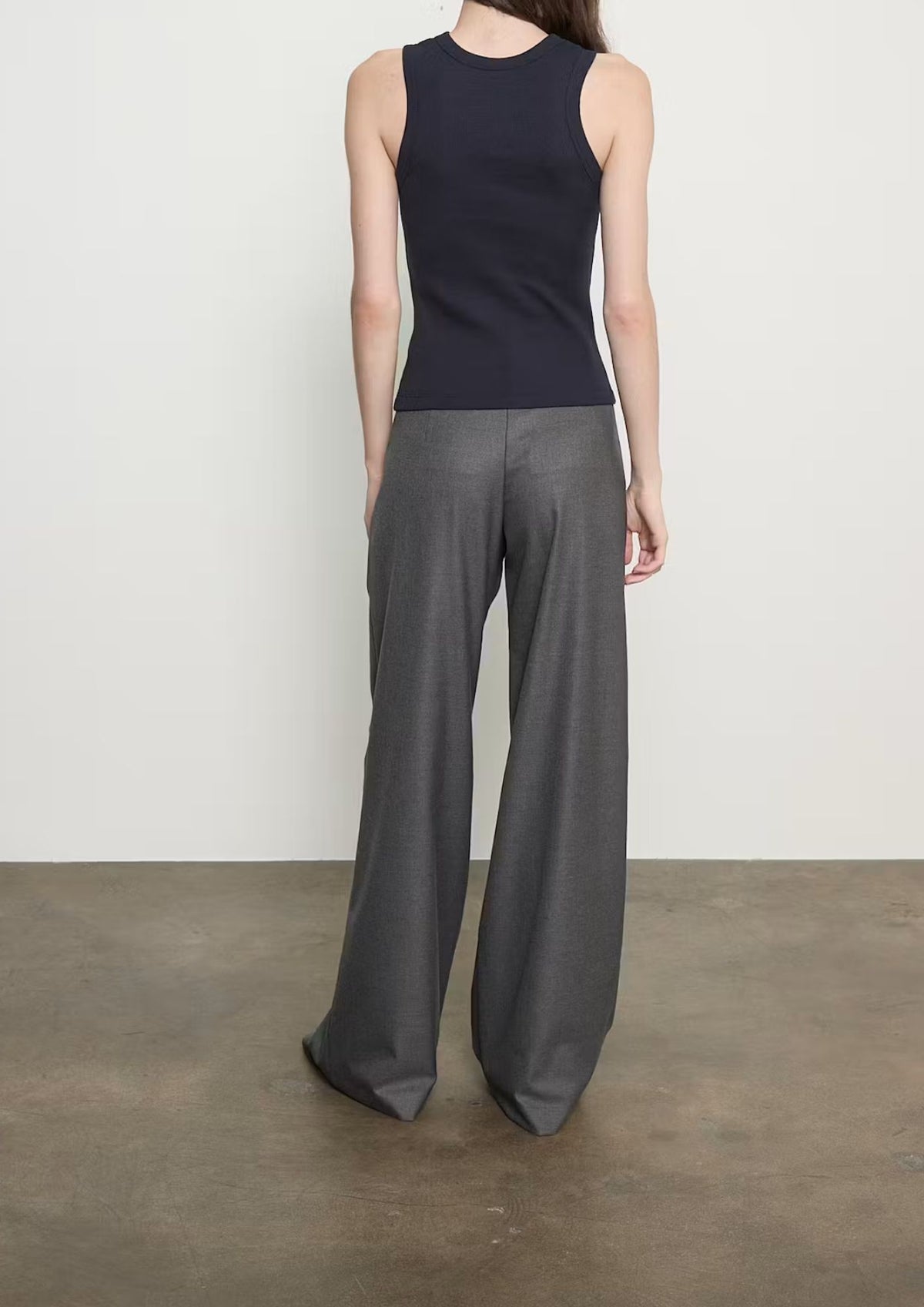 ENZA COSTA Cashmere Rib Tank - Ink