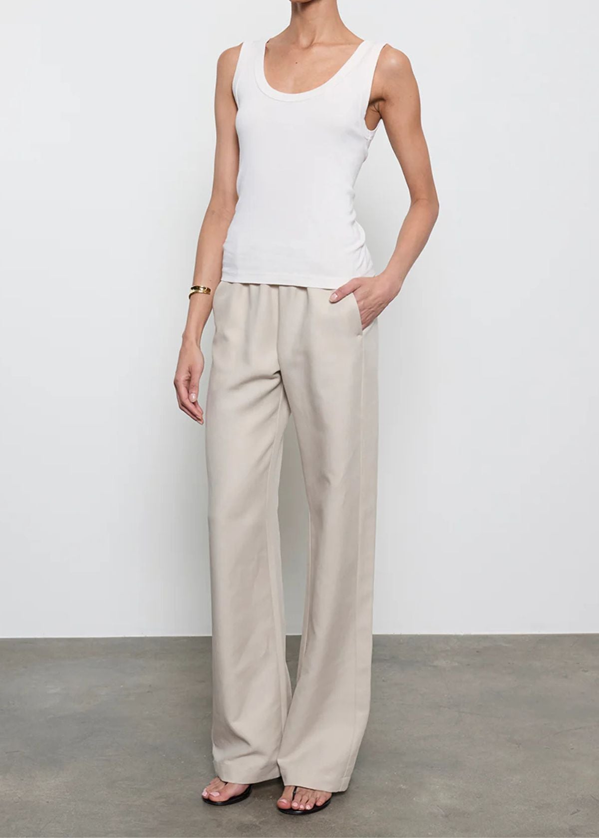 ENZA COSTA Twill Everywhere Pant - Fog