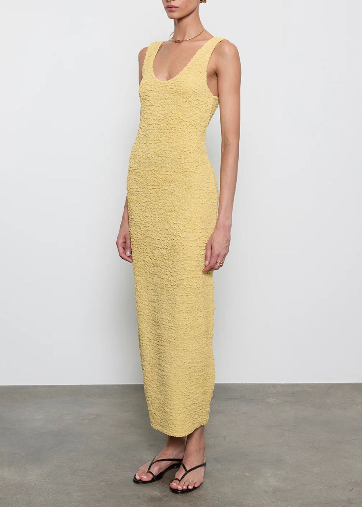 ENZA COSTA Dimension Tank Maxi Dress - Raffia