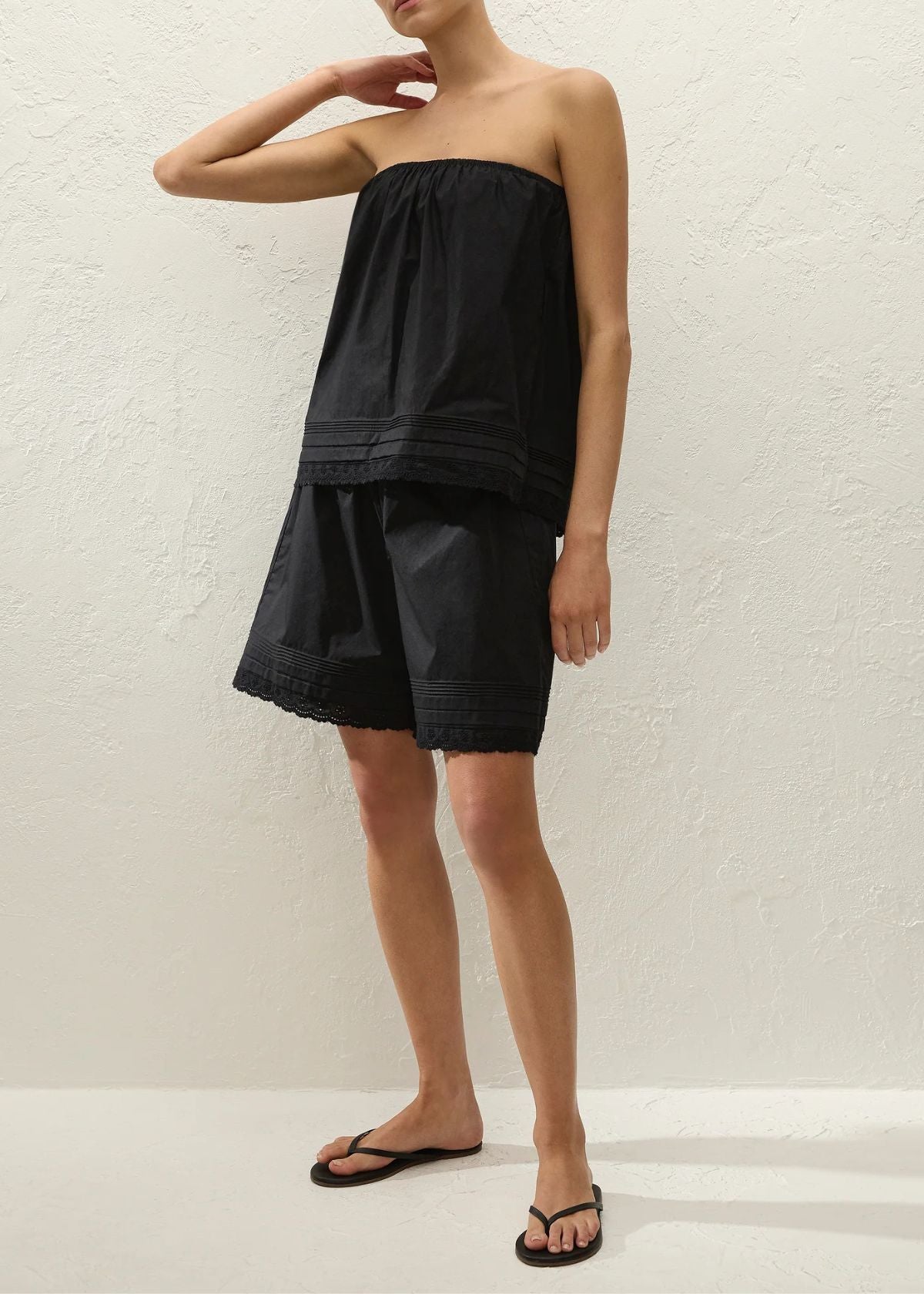 FAITHFULL THE BRAND Filomena Top - Black