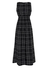 FAITHFULL THE BRAND La Canella Midi Dress - Black Letizia Check