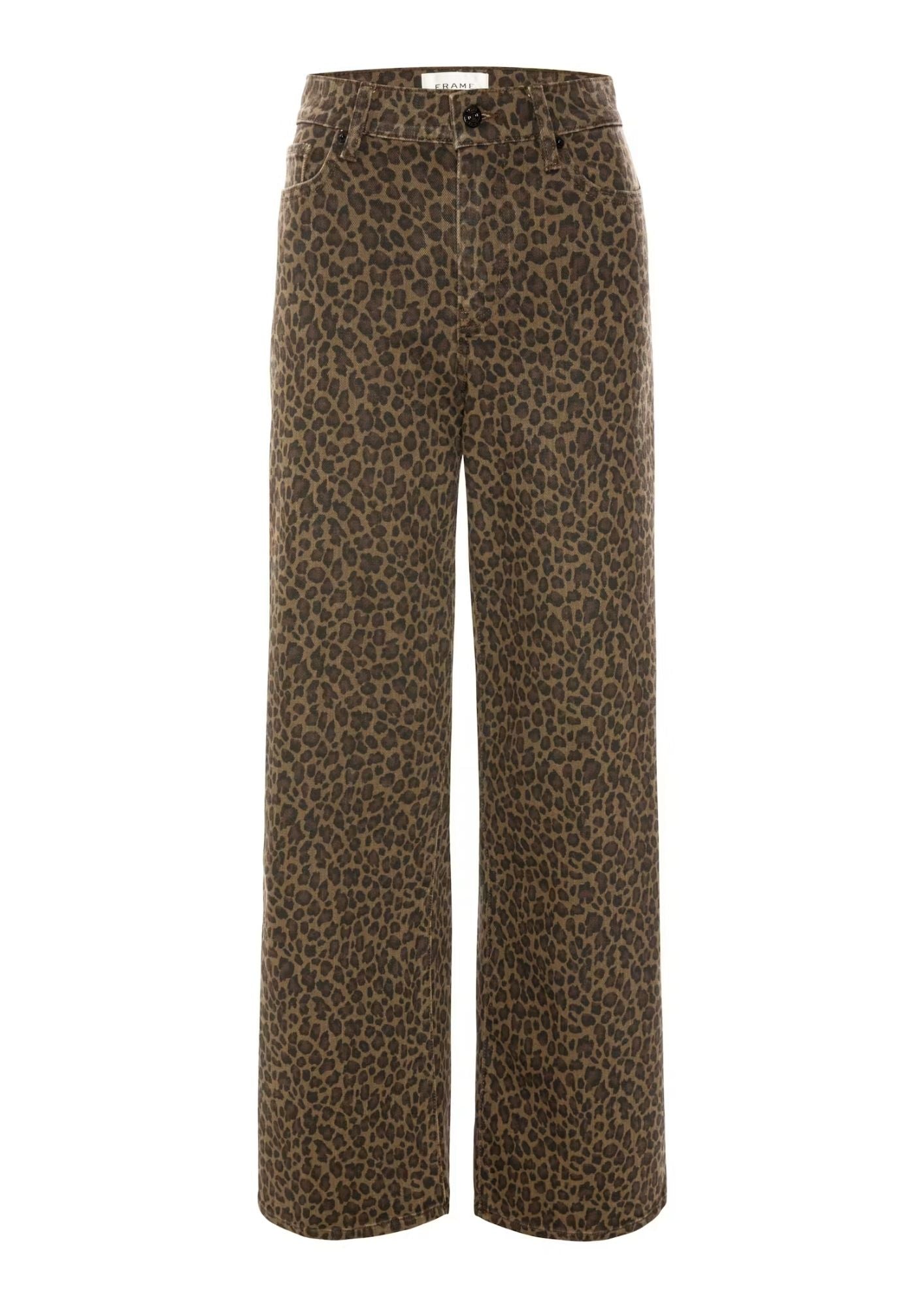 FRAME Le Slim Palazzo Jean - Leopard
